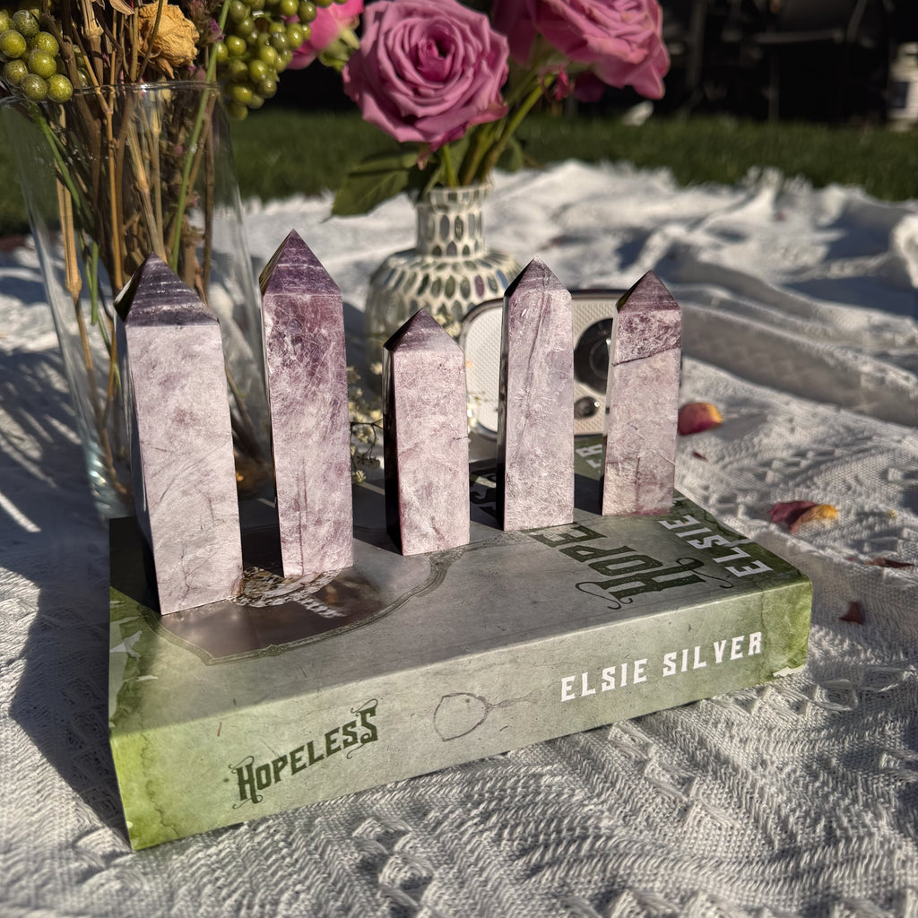 Gem Lepidolite Flashy Tower (Choose Your Own)