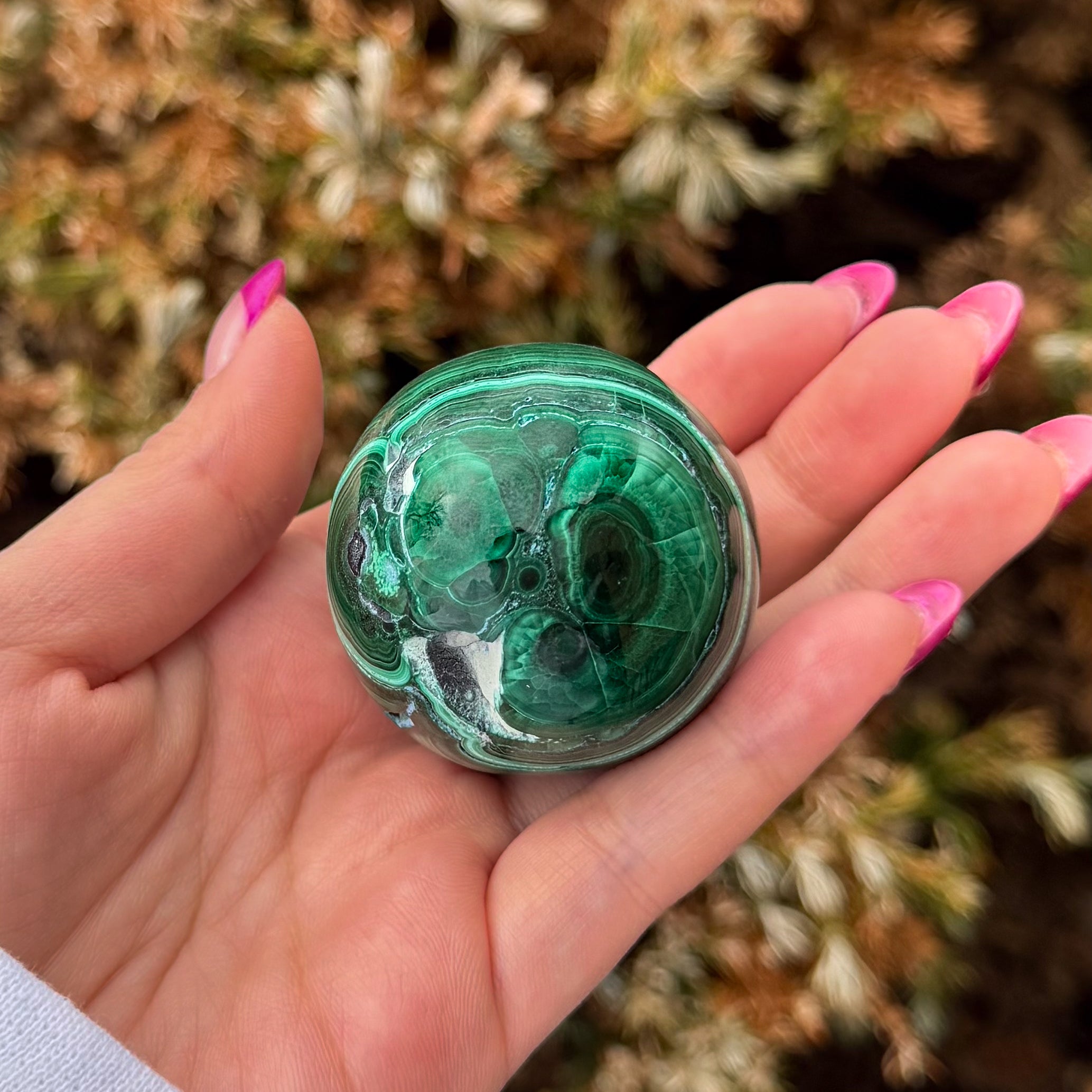 Malachite Chrysocolla Sphere D (High Grade)