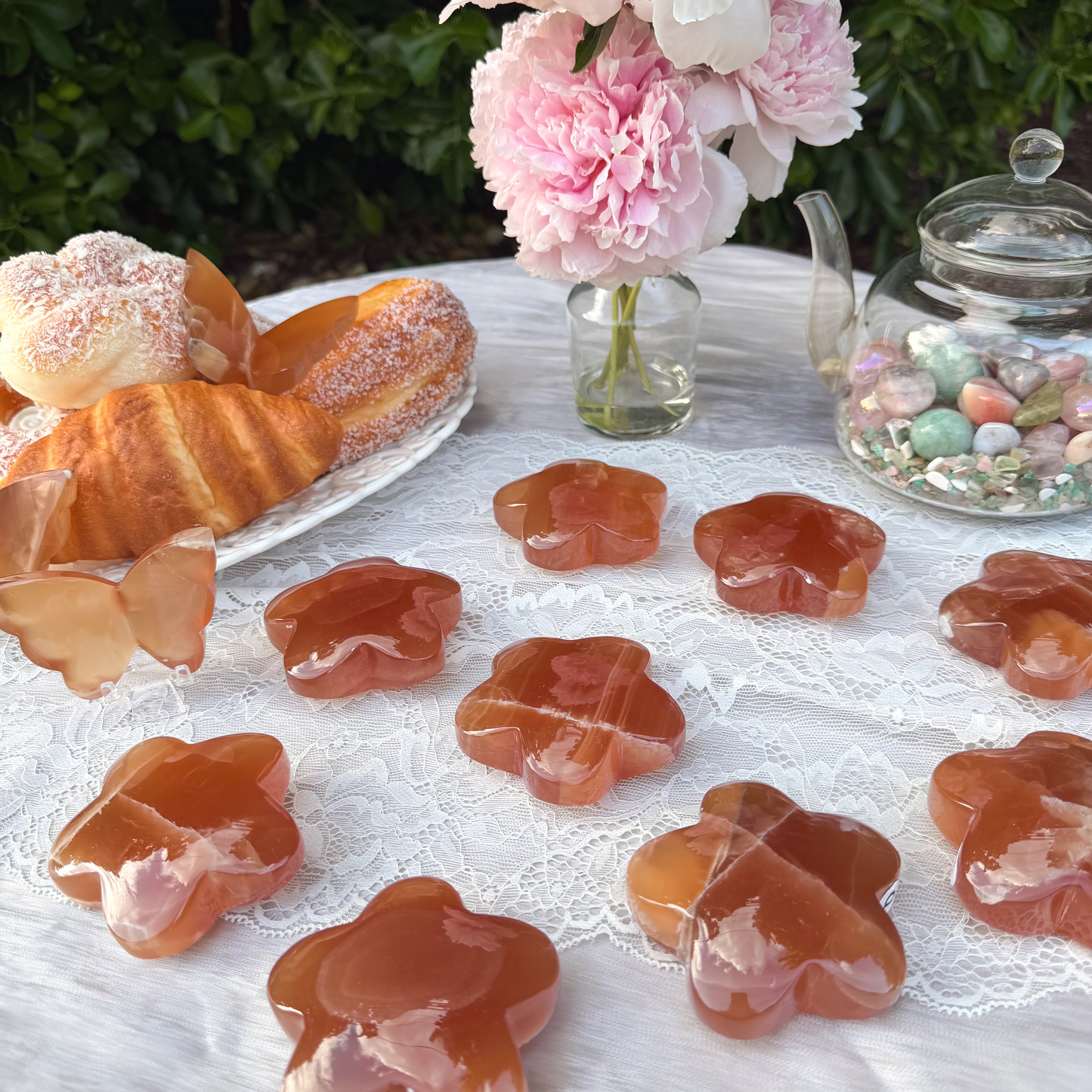 Honey Calcite Star Carving (Choose Your Own)