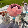 Rose Quartz Spheres with Asterisms (Intuitively Picked)