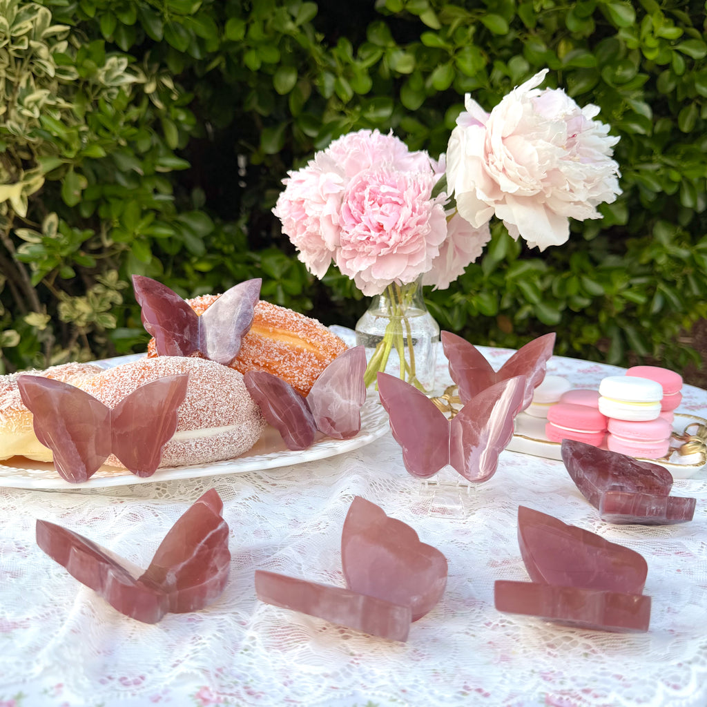 Rose Calcite Butterfly (Choose Your Own)