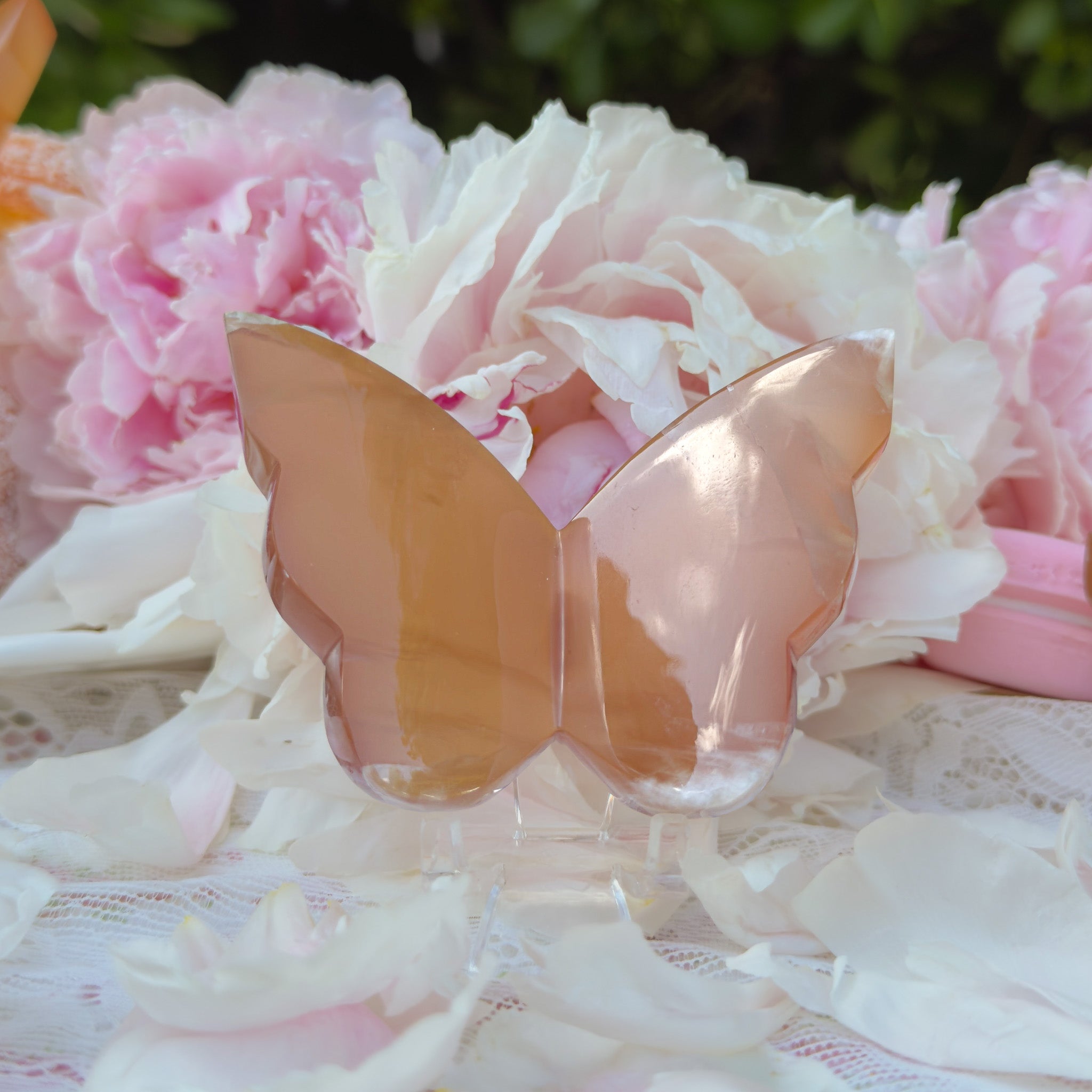 Honey Calcite Butterfly (Choose Your Own)
