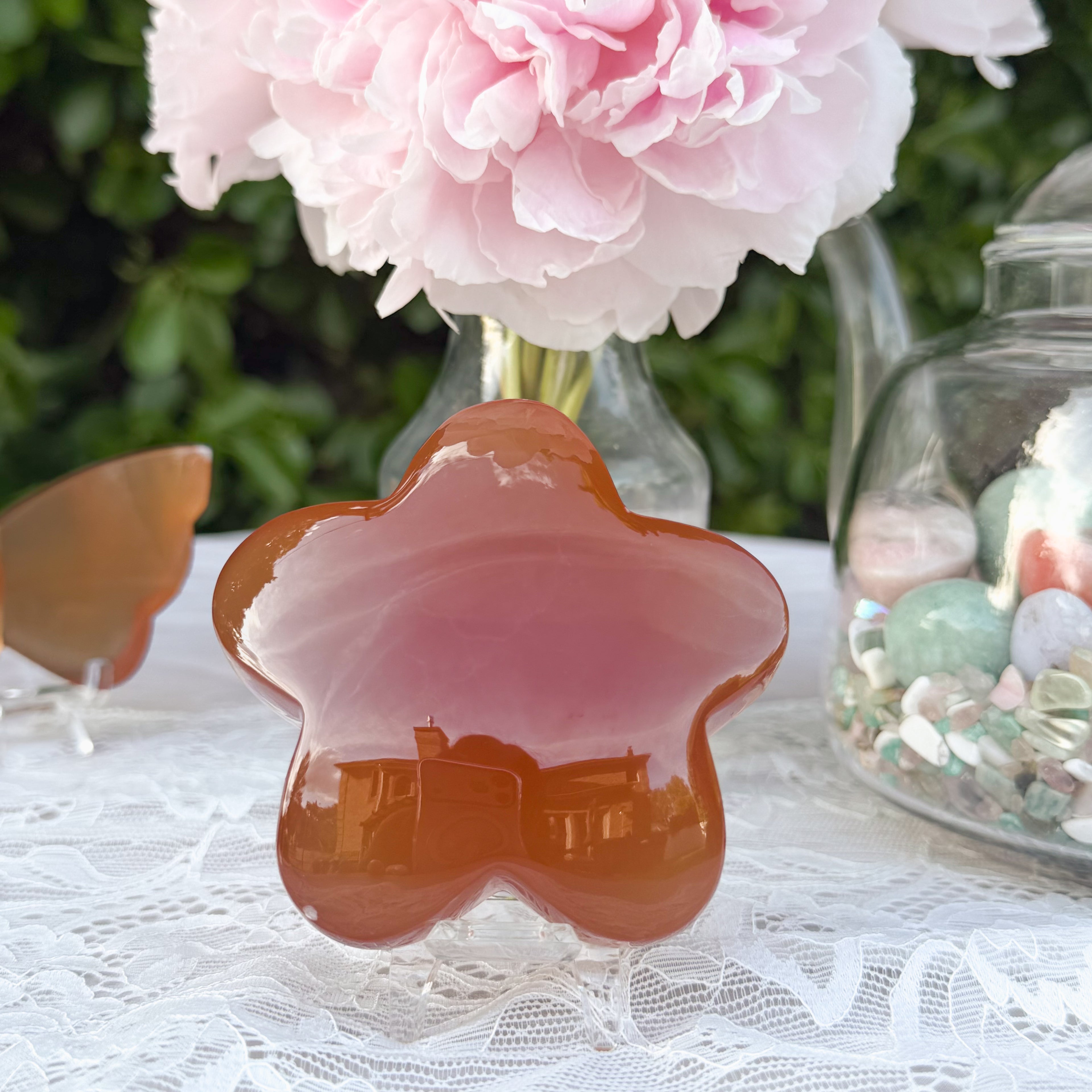Honey Calcite Star Carving (Choose Your Own)