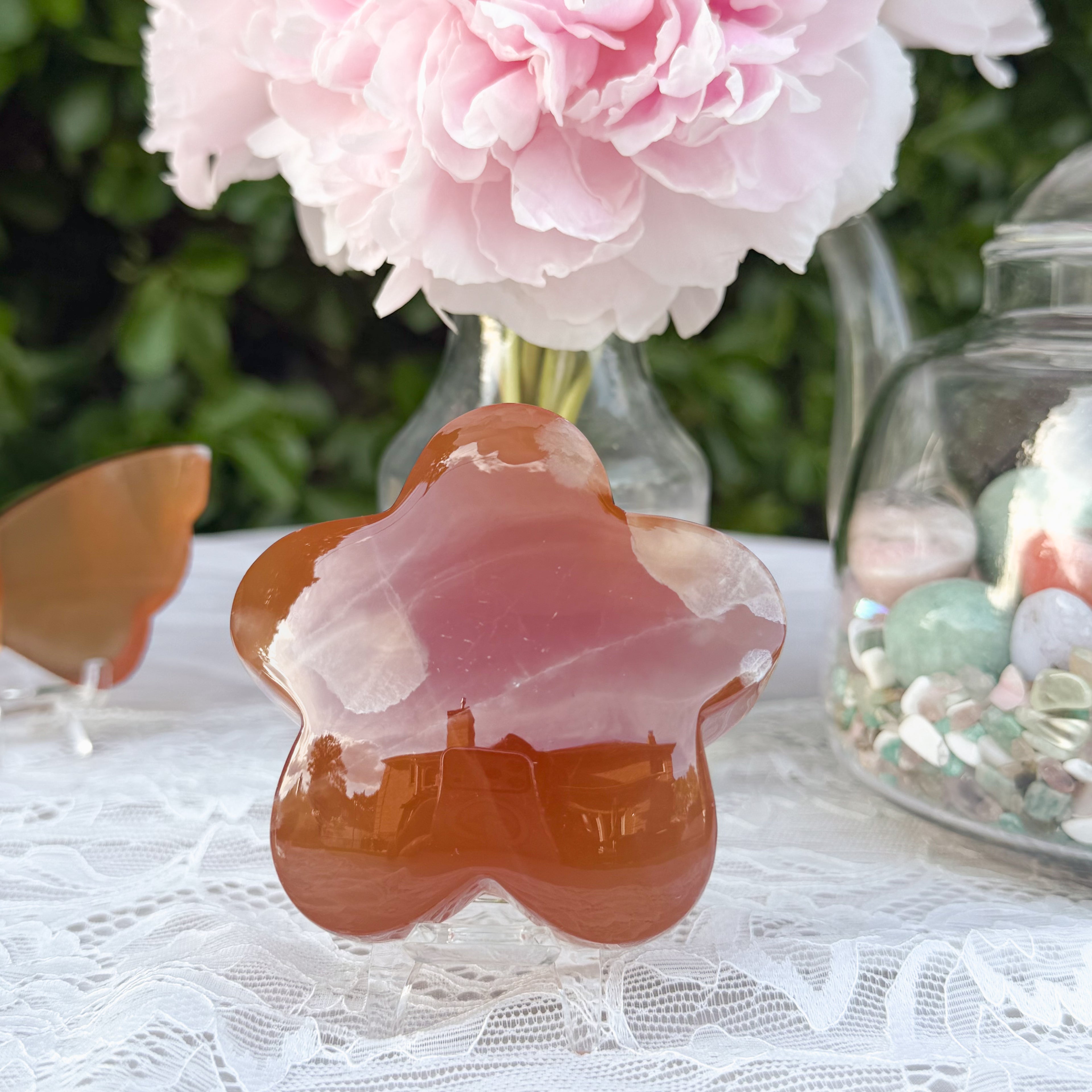 Honey Calcite Star Carving (Choose Your Own)