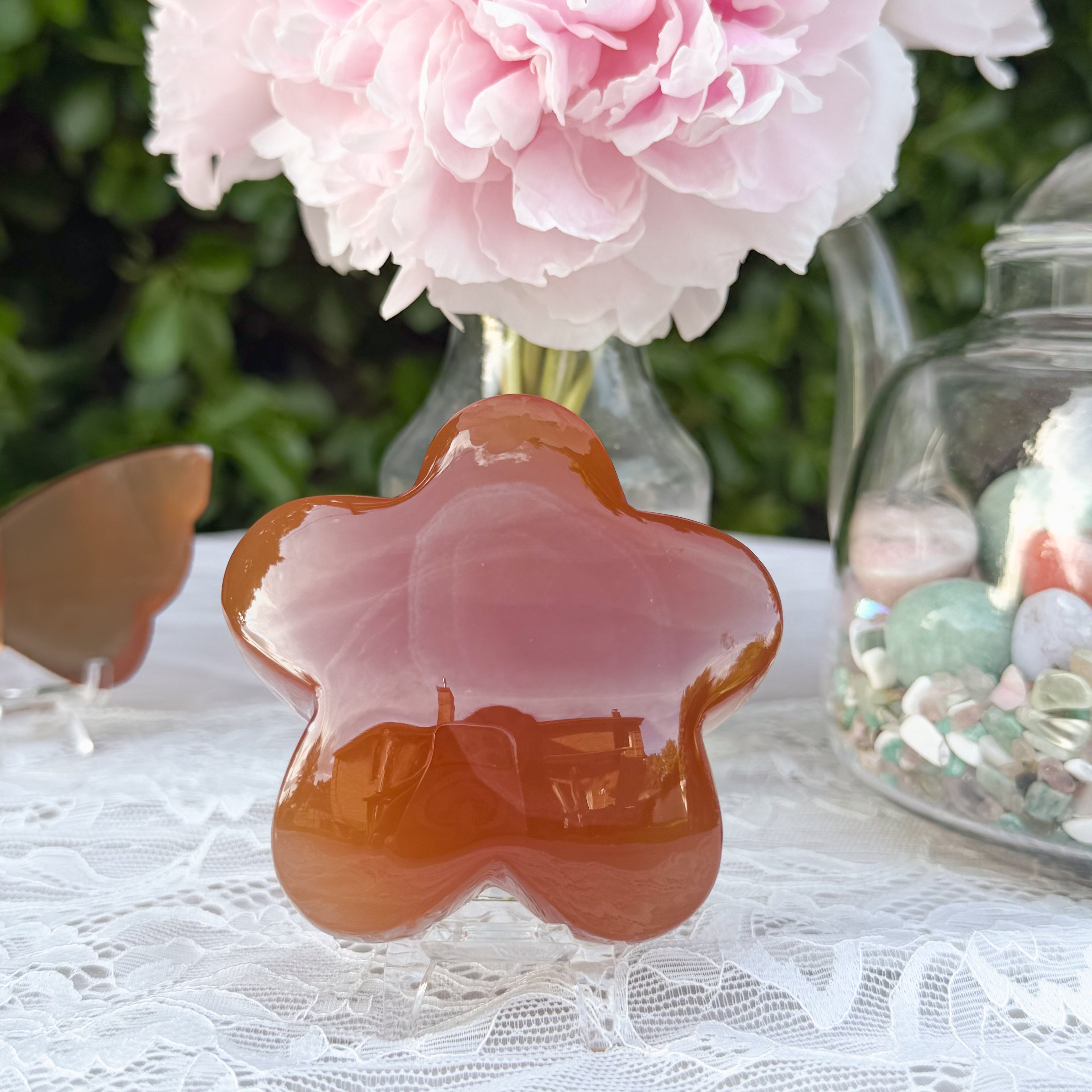 Honey Calcite Star Carving (Choose Your Own)
