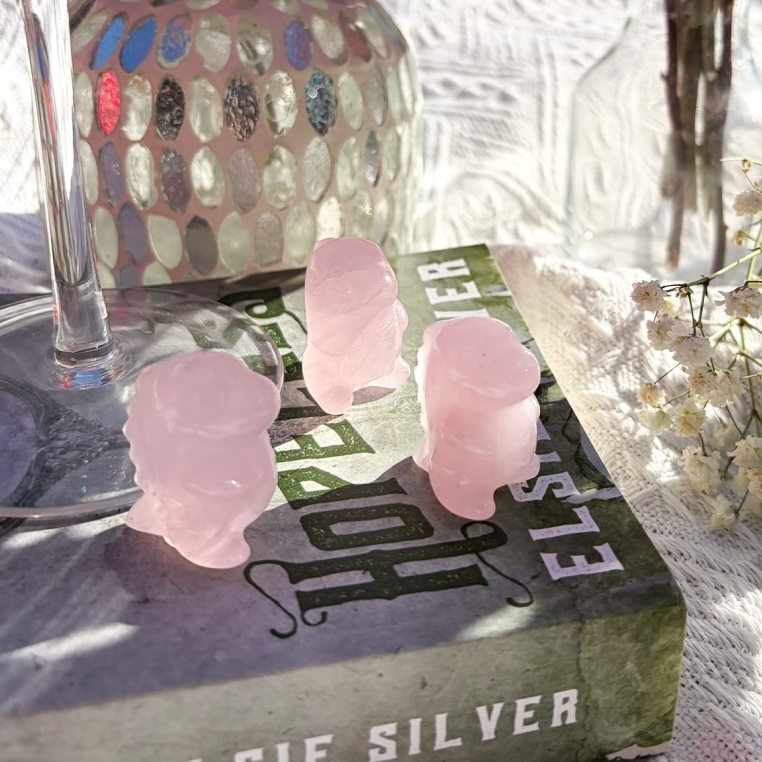 Rose Quartz Chubby Dinos (Intuitively Picked)
