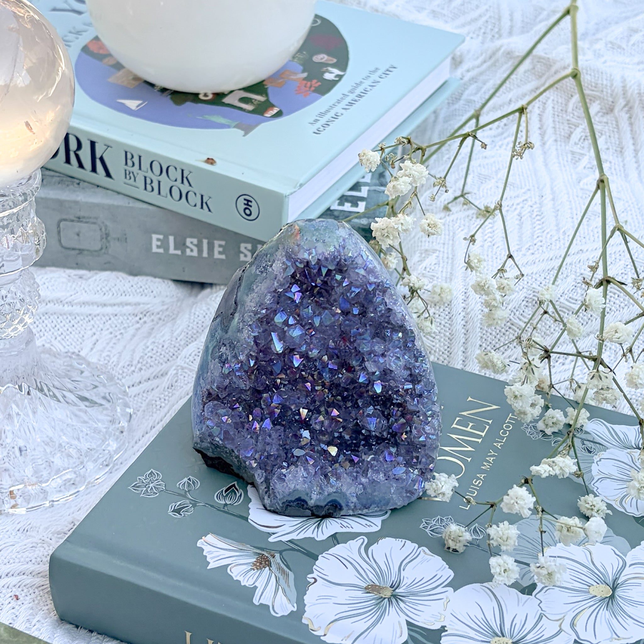 AAA Aura Amethyst Cutbase- Small (Choose Your Own)