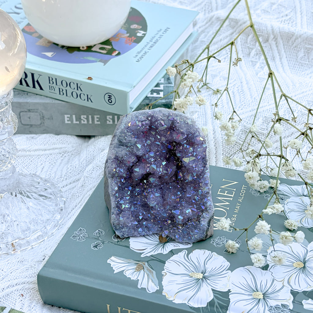 AAA Aura Amethyst Cutbase- Small (Choose Your Own)