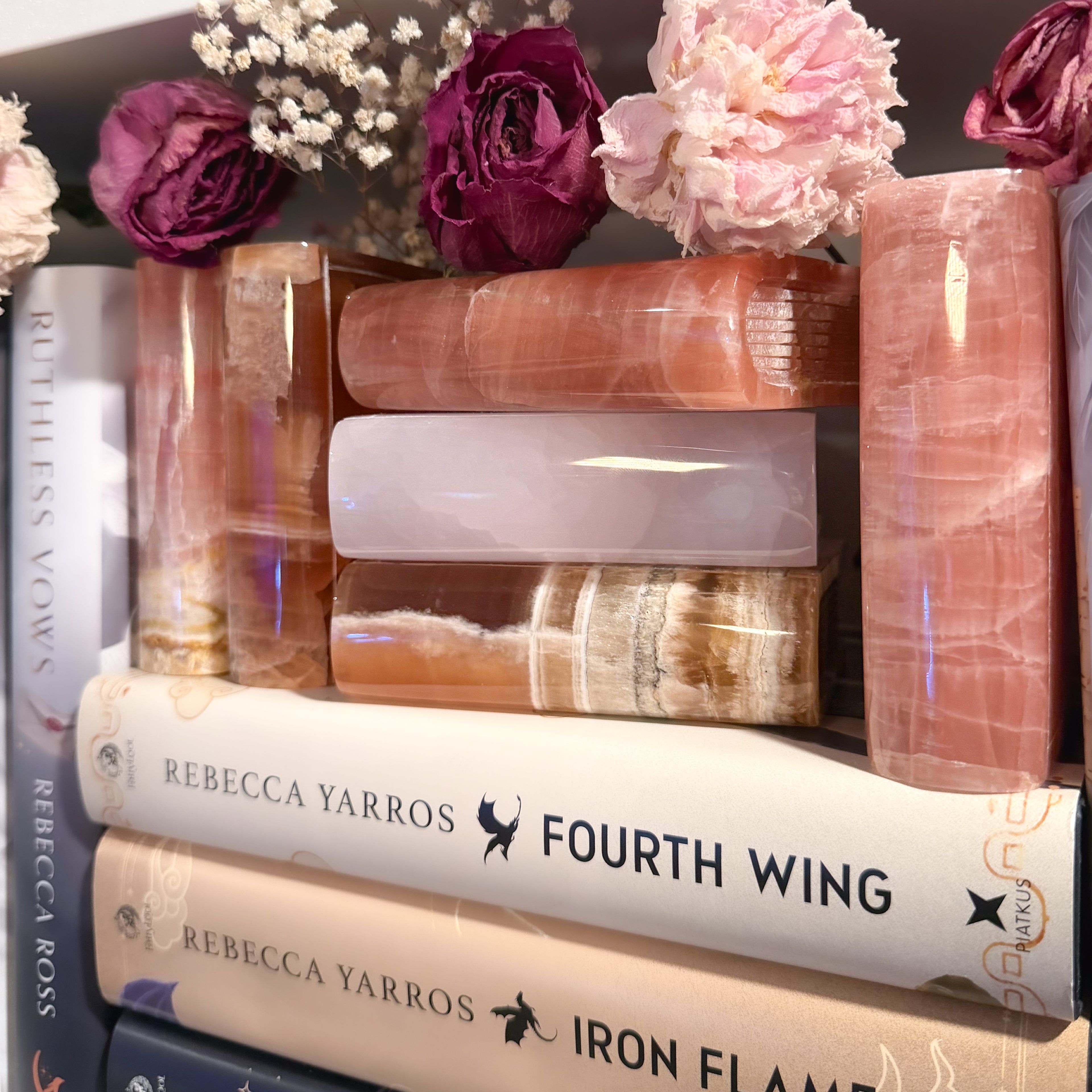 Calcite Book Carvings