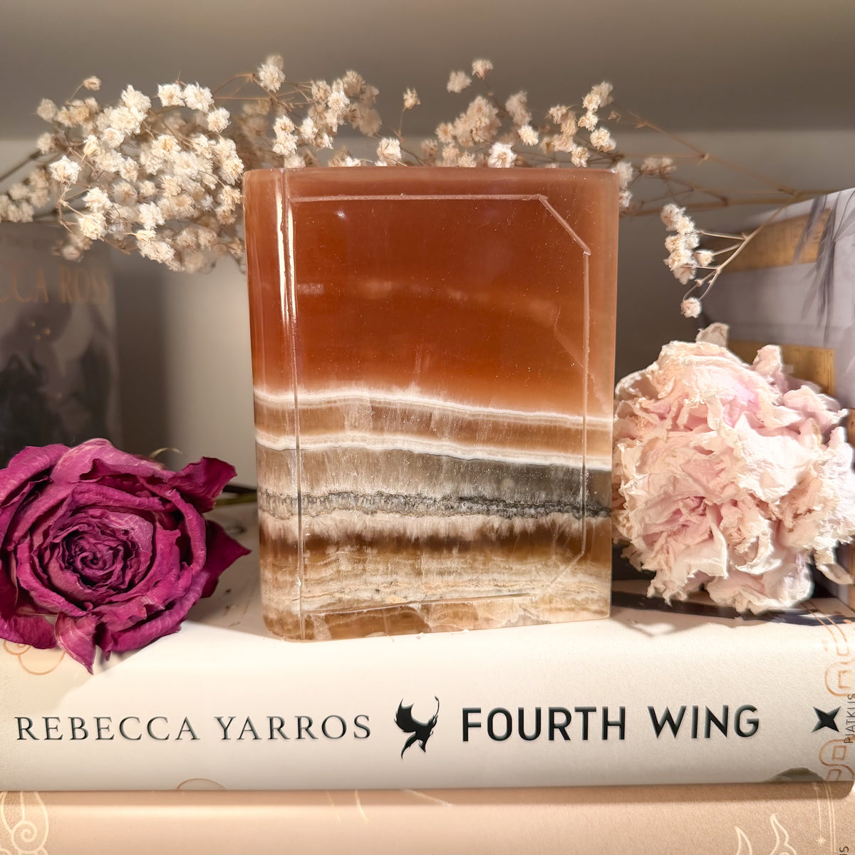 Calcite Book Carvings