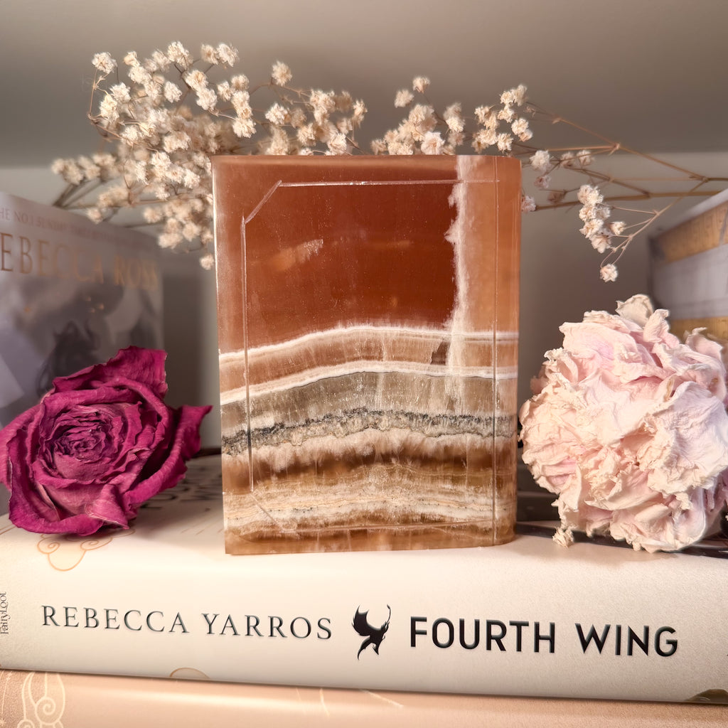 Calcite Book Carvings