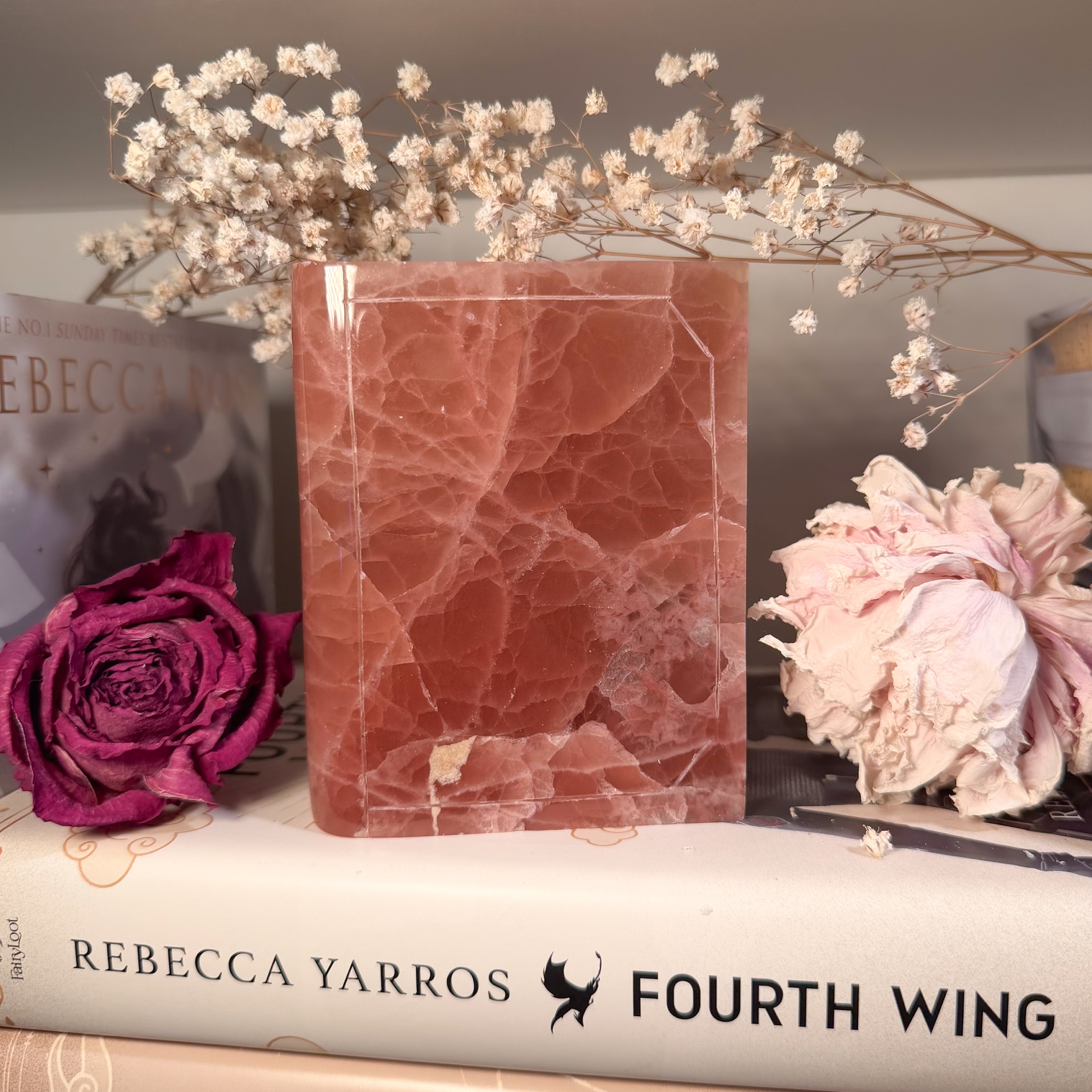 Calcite Book Carvings