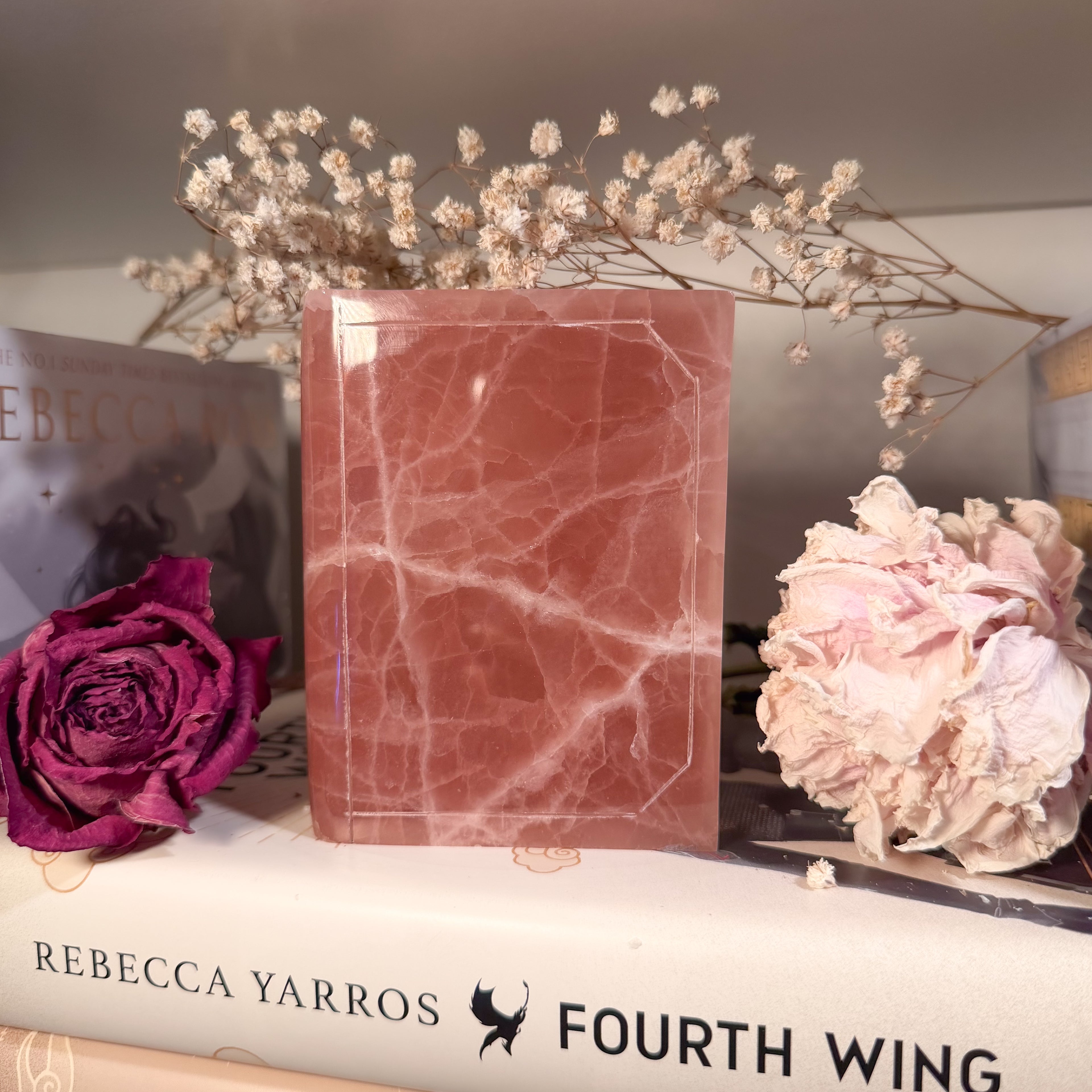 Calcite Book Carvings