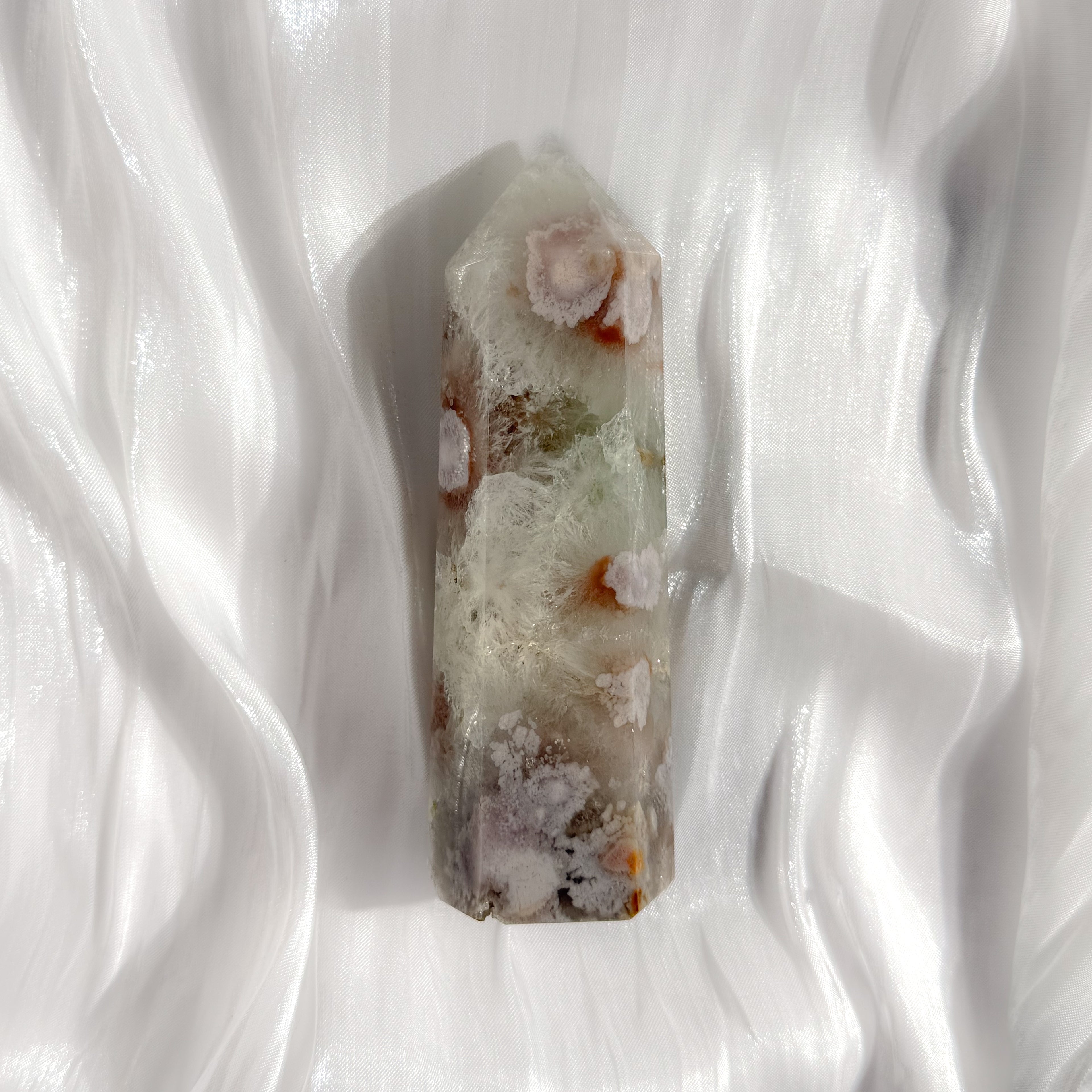 Green Flower Agate Tower C