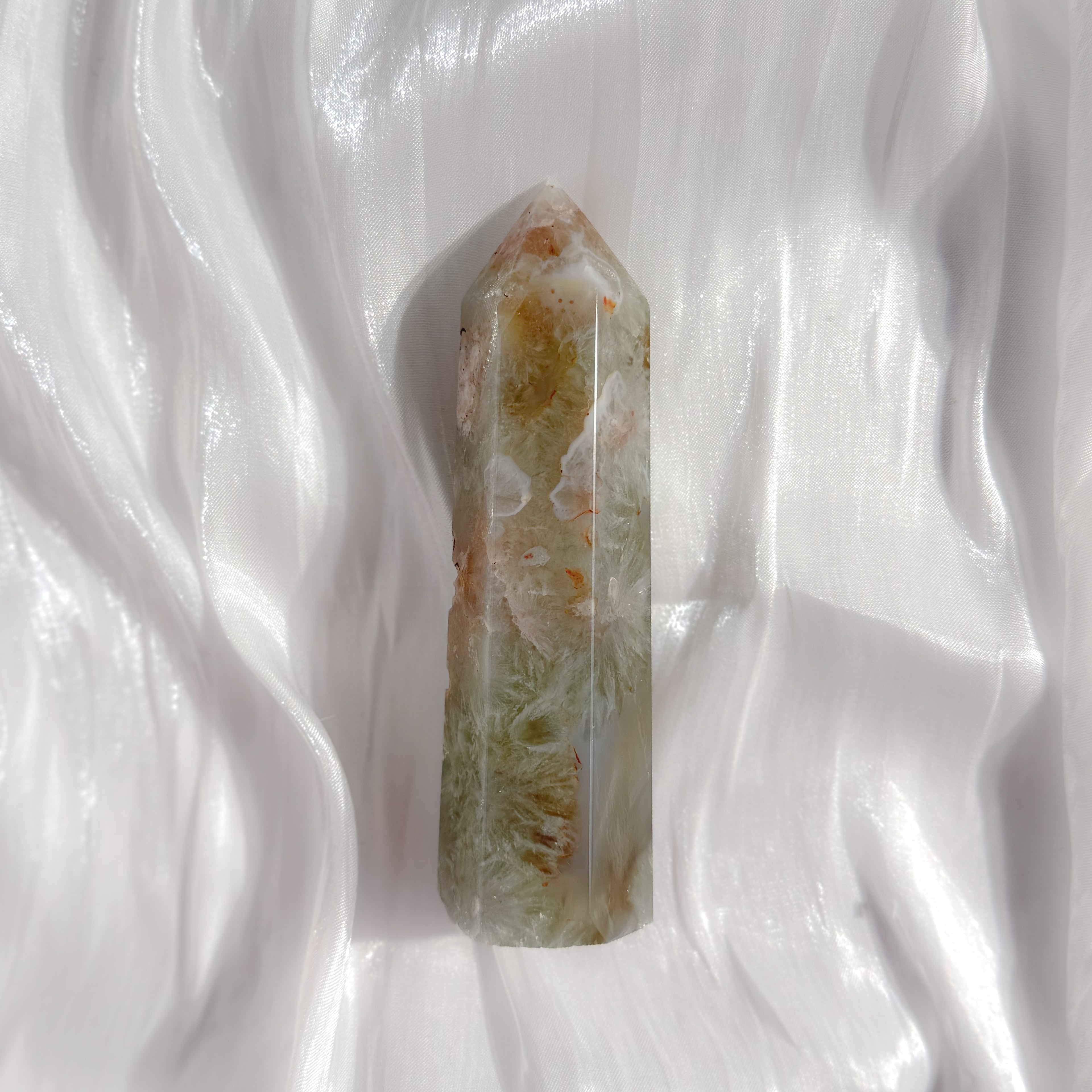 Green Flower Agate Tower B (muted)