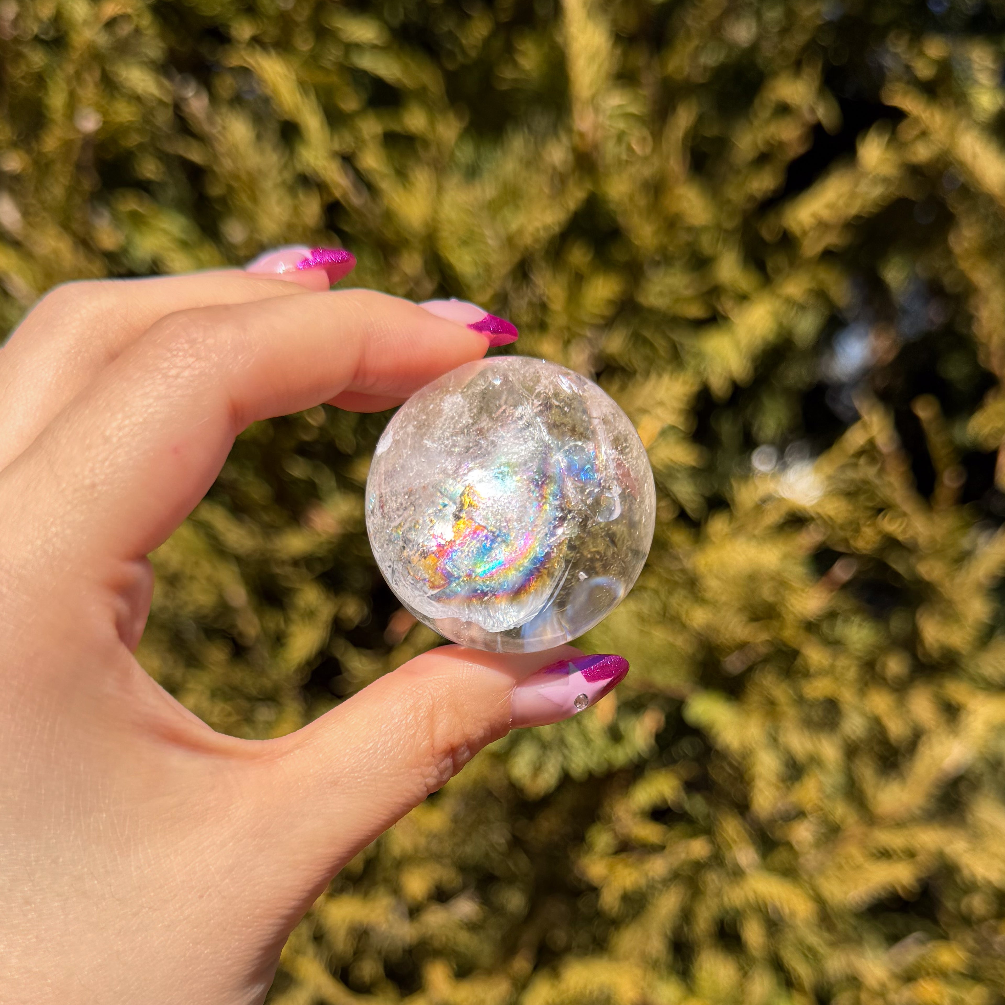 Rainbow Clear Quartz Sphere D