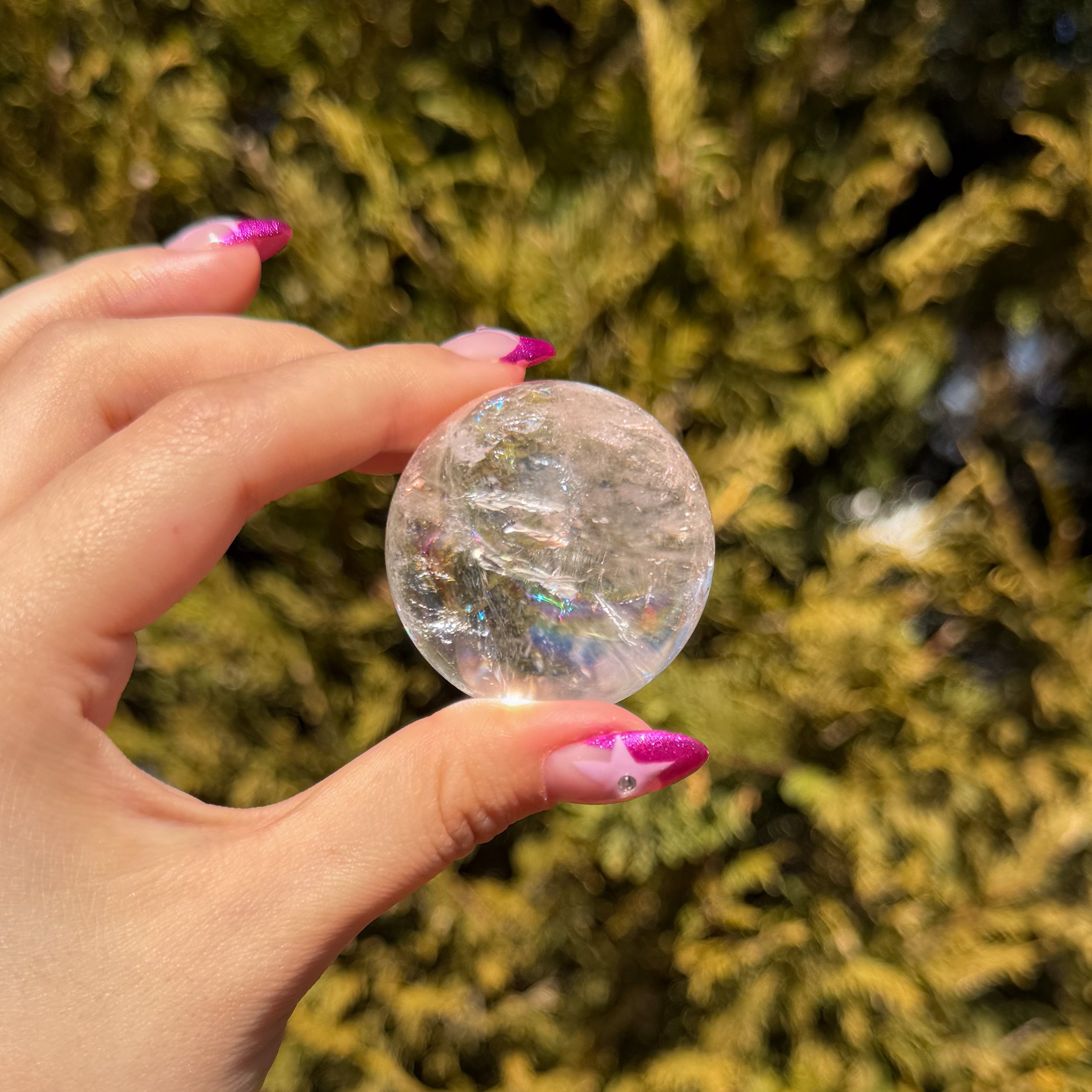 Rainbow Clear Quartz Sphere D