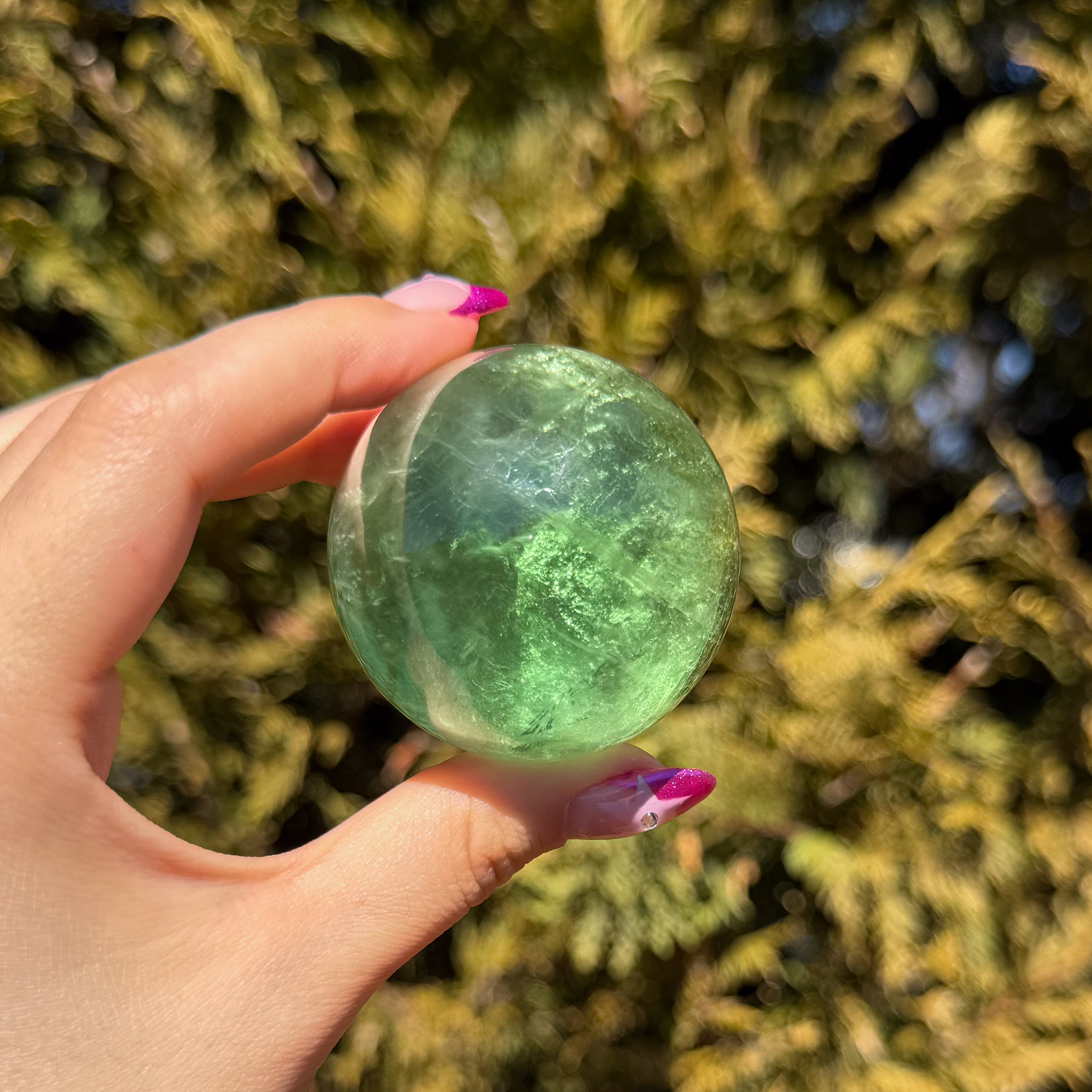 Green Fluorite Sphere B