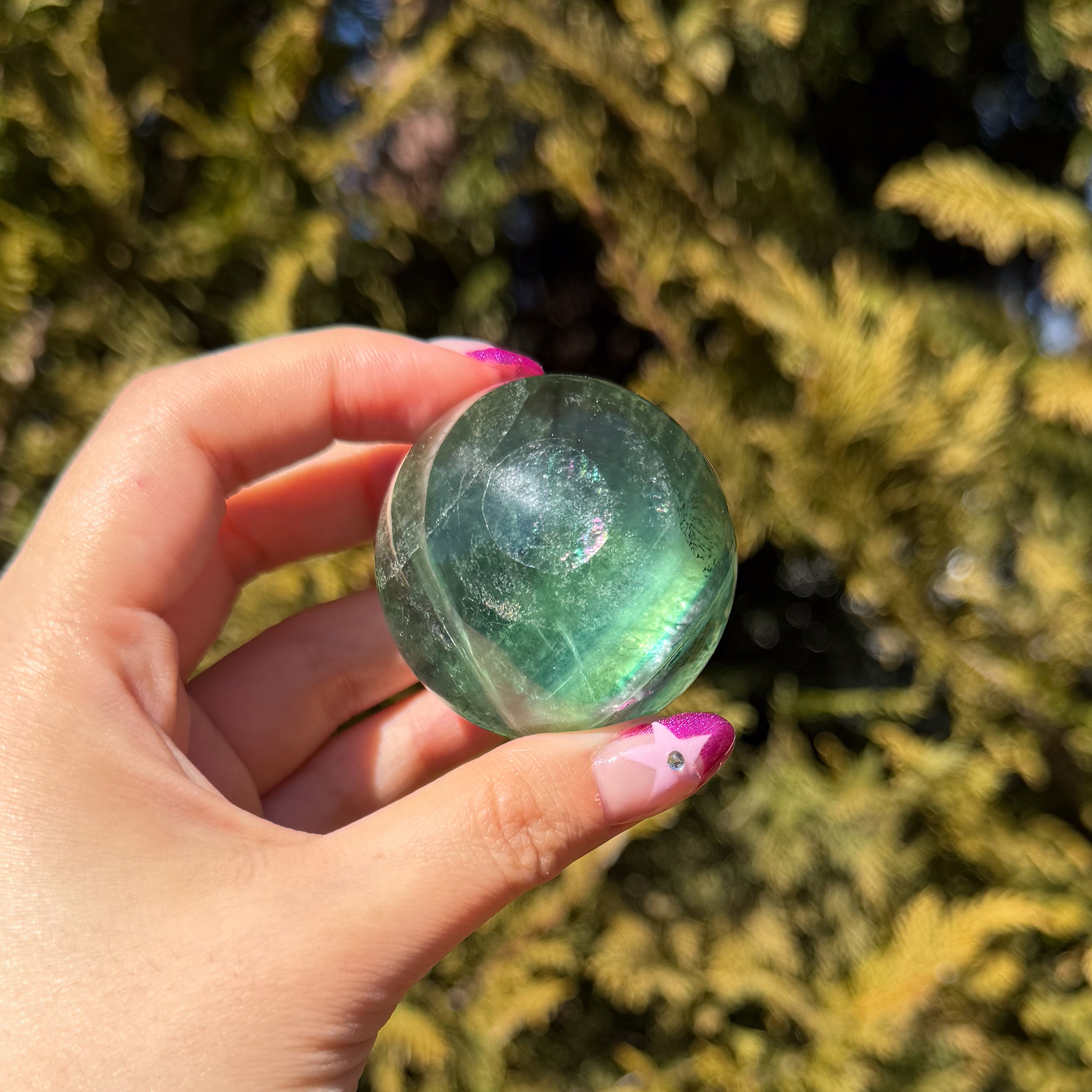 Green Fluorite Sphere C