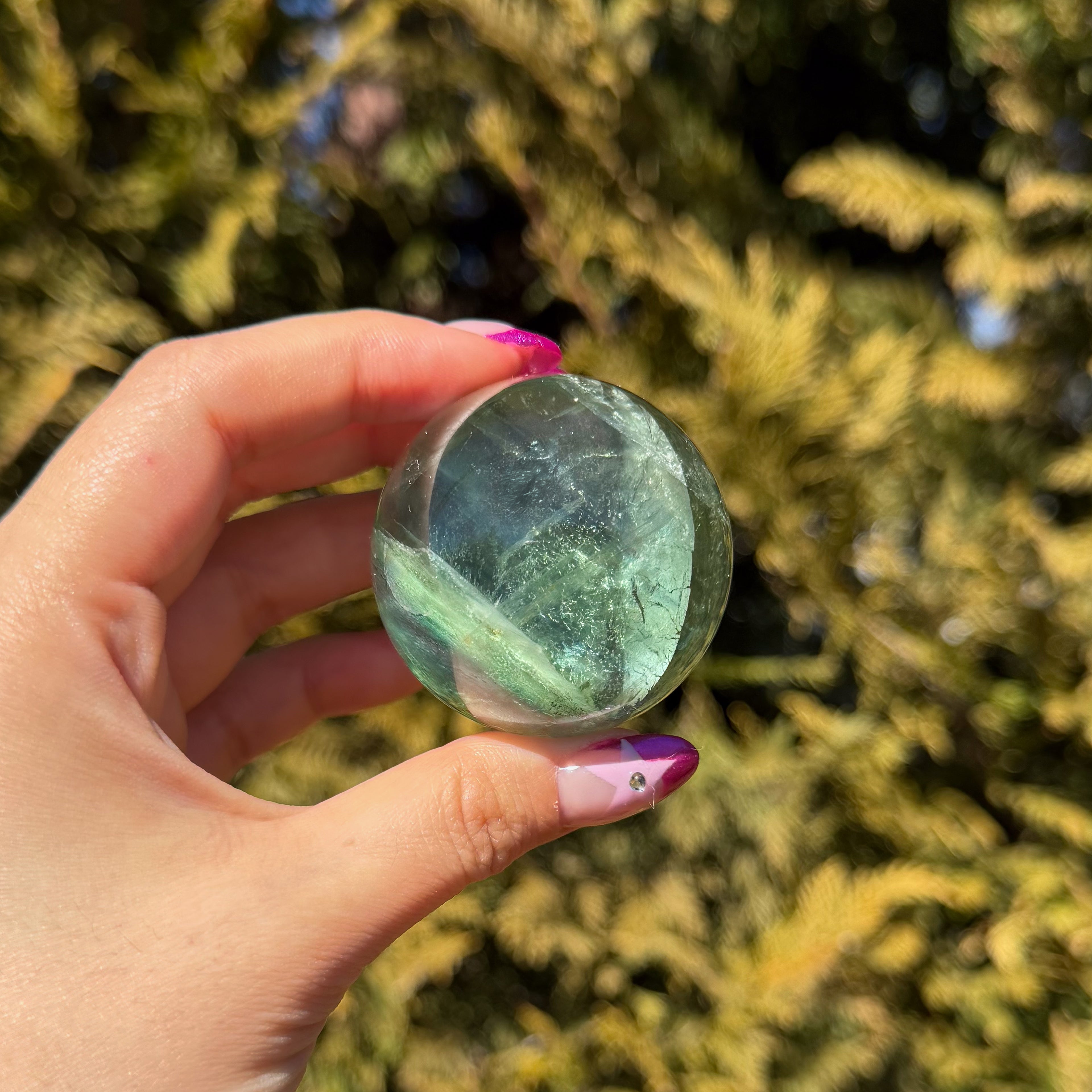 Green Fluorite Sphere C
