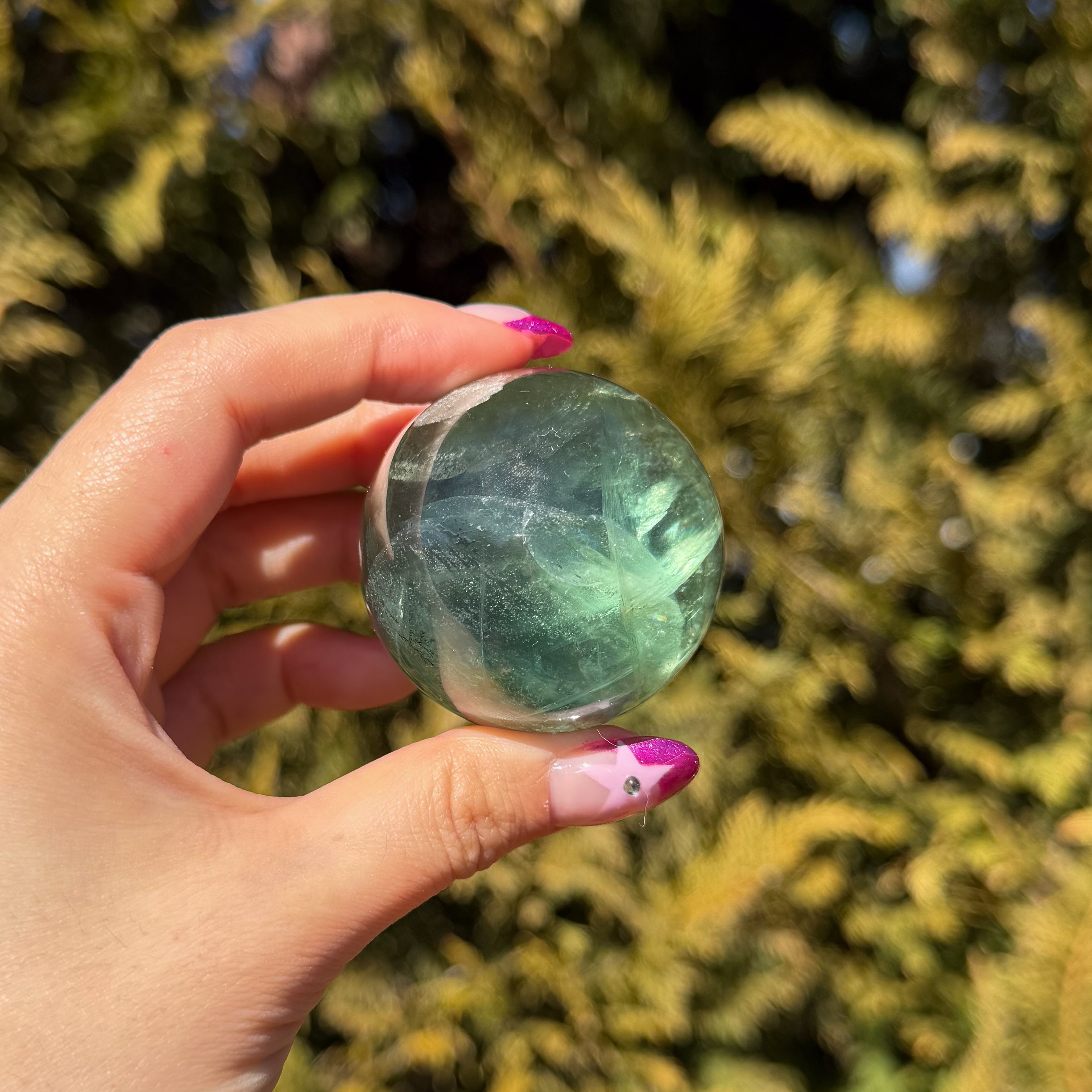 Green Fluorite Sphere C