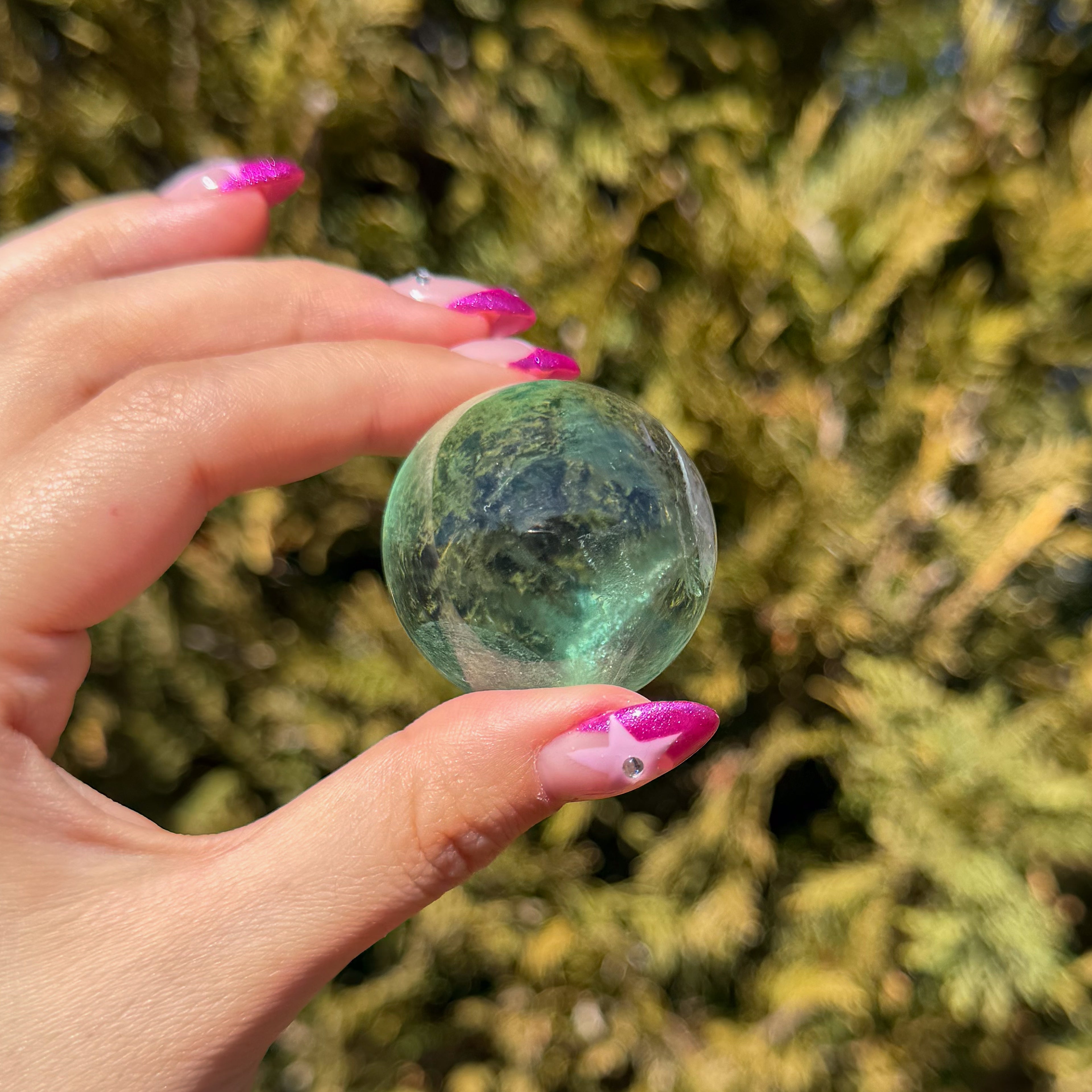 Green Fluorite Sphere E (Very Clear)