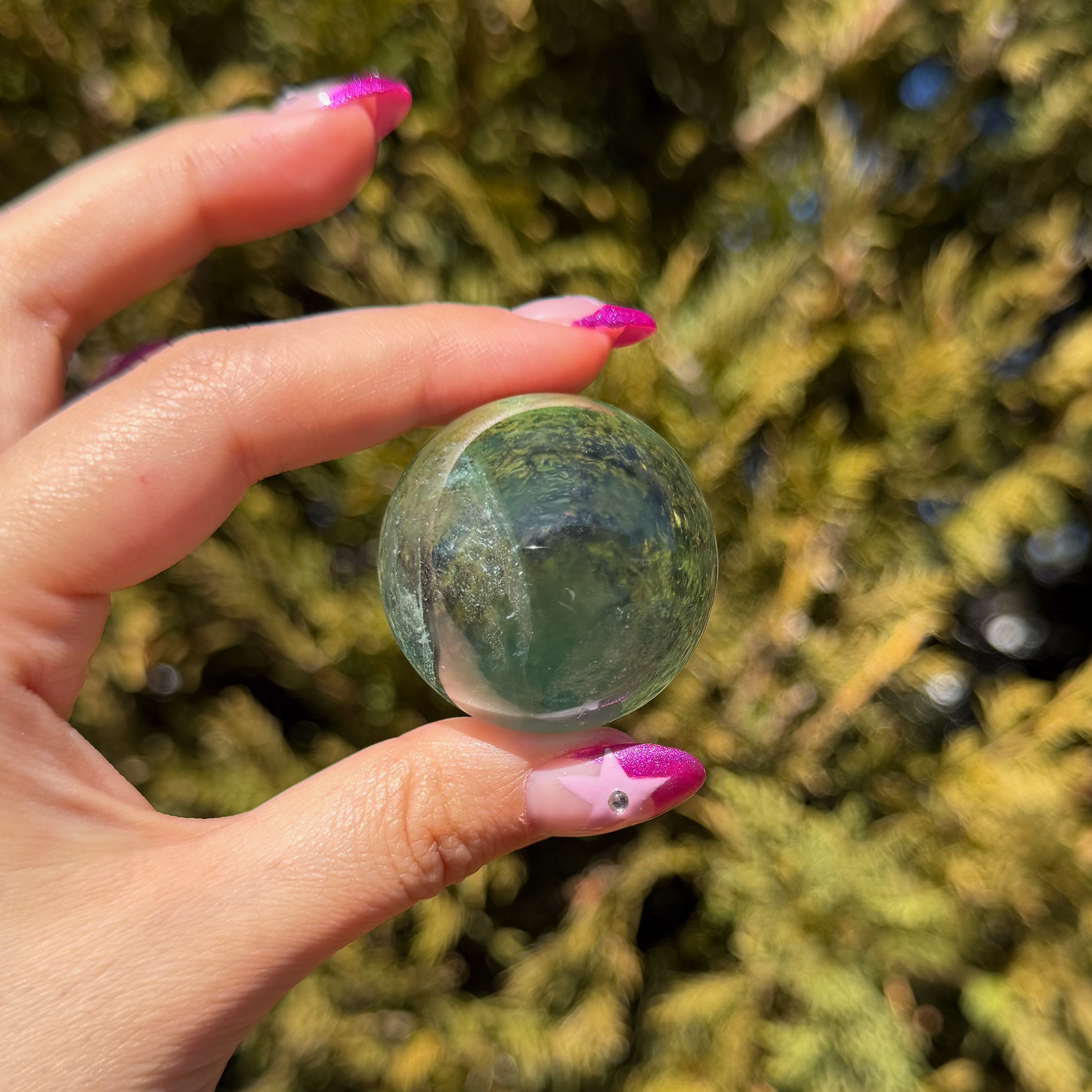 Green Fluorite Sphere E (Very Clear)