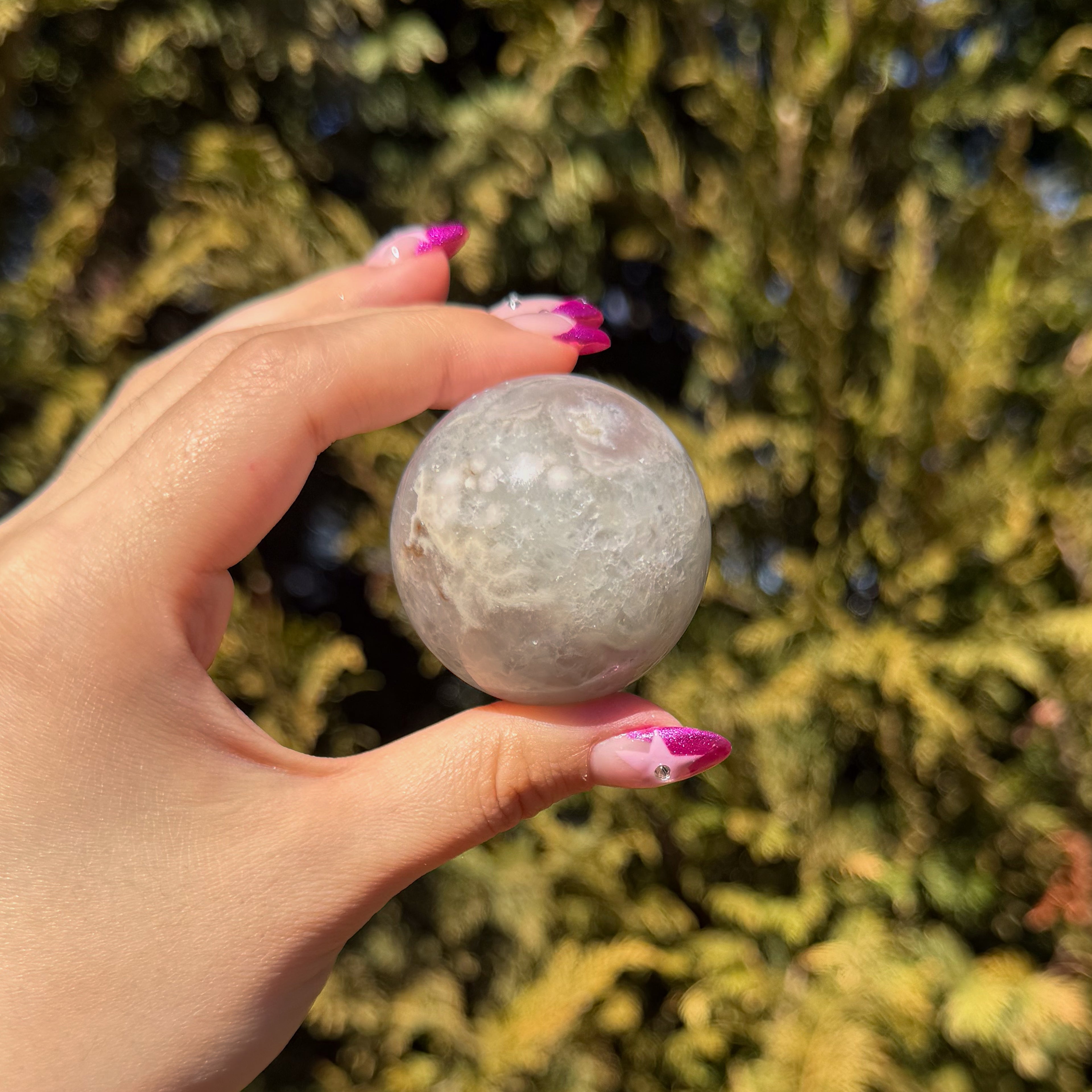 Flower Agate Sphere B
