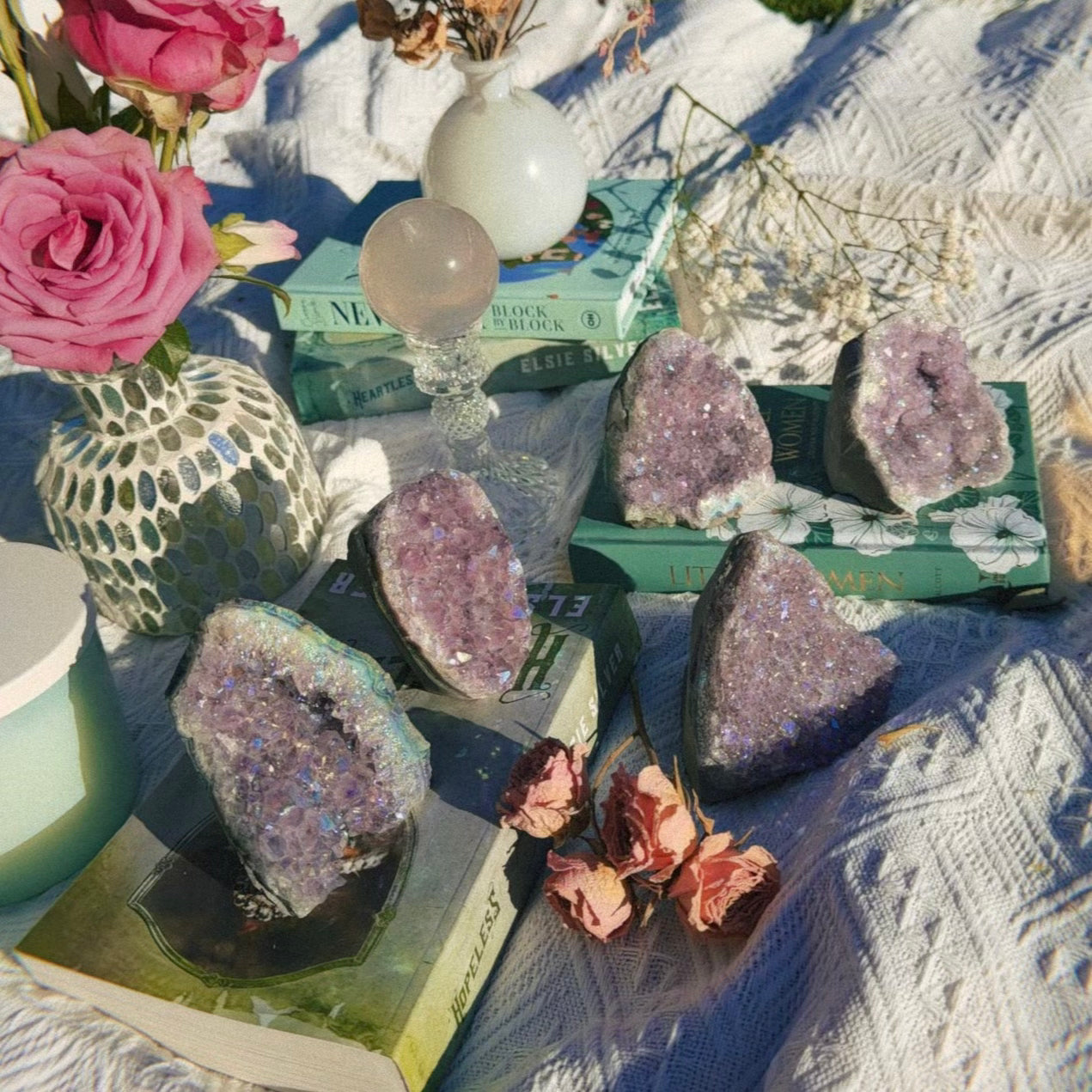 AAA Aura Amethyst Cutbase- Small (Choose Your Own)