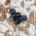 Blue Fluorite Spheres (Intuitively Chosen)
