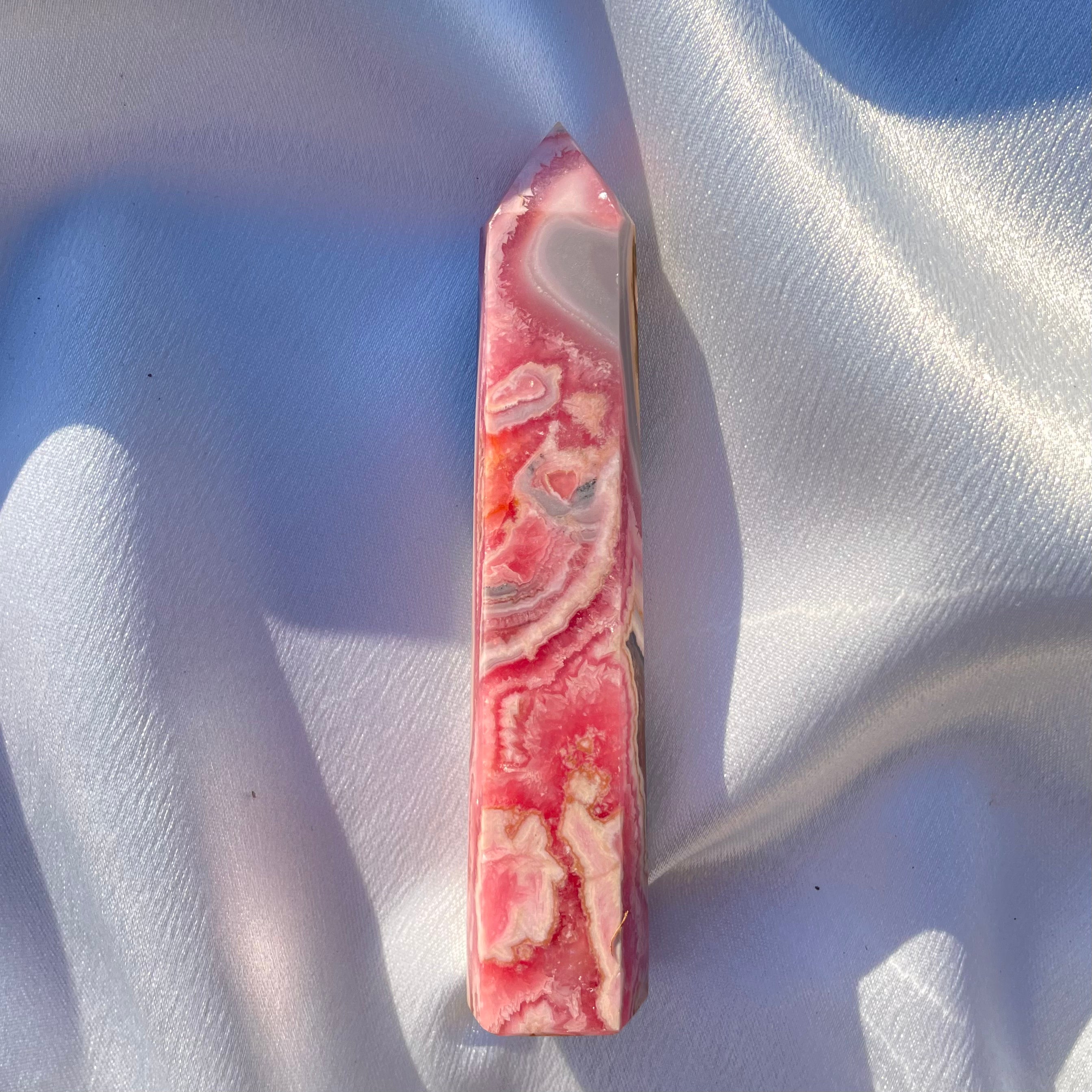 Rhodochrosite & Pyrite Tower C