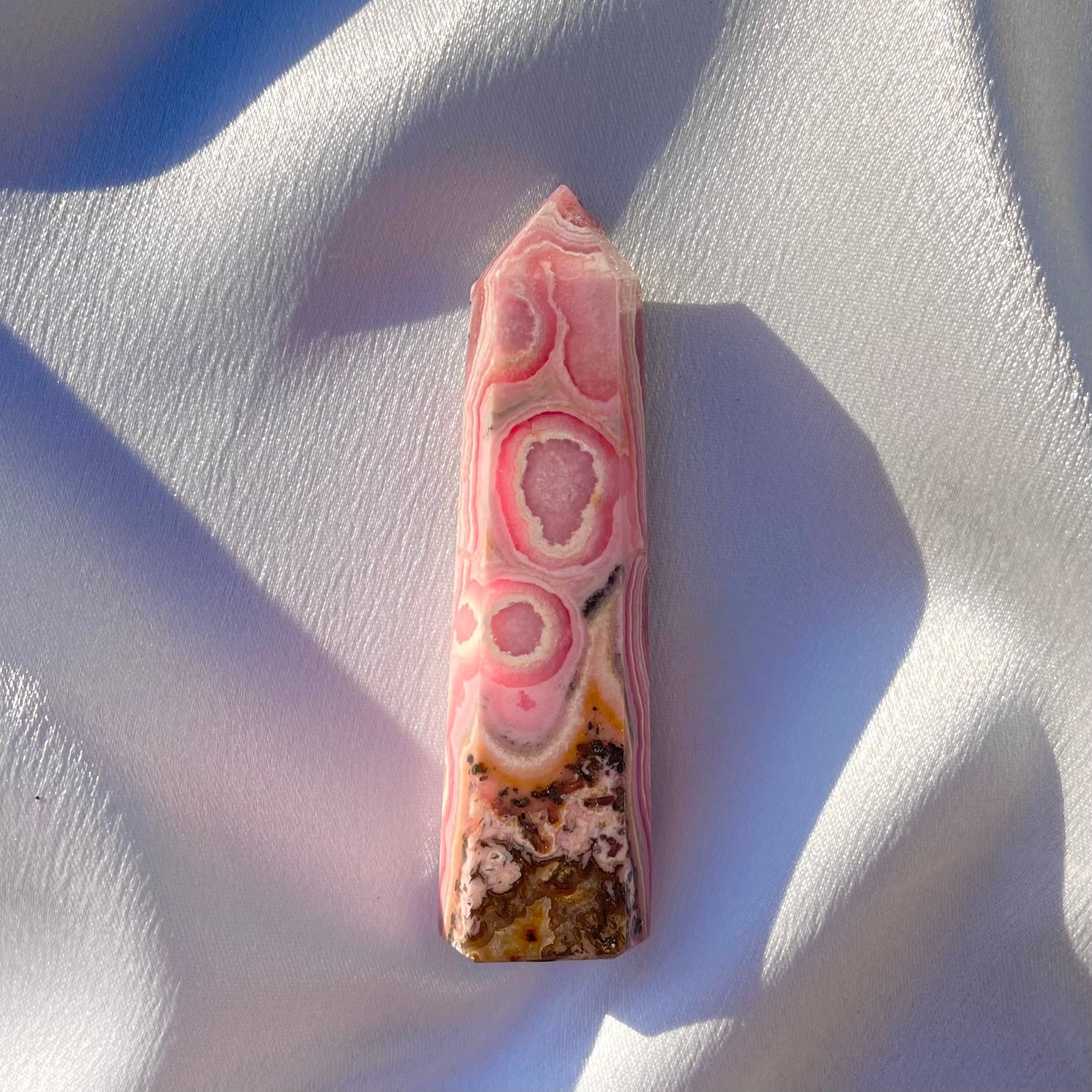 Rhodochrosite & Pyrite Tower B