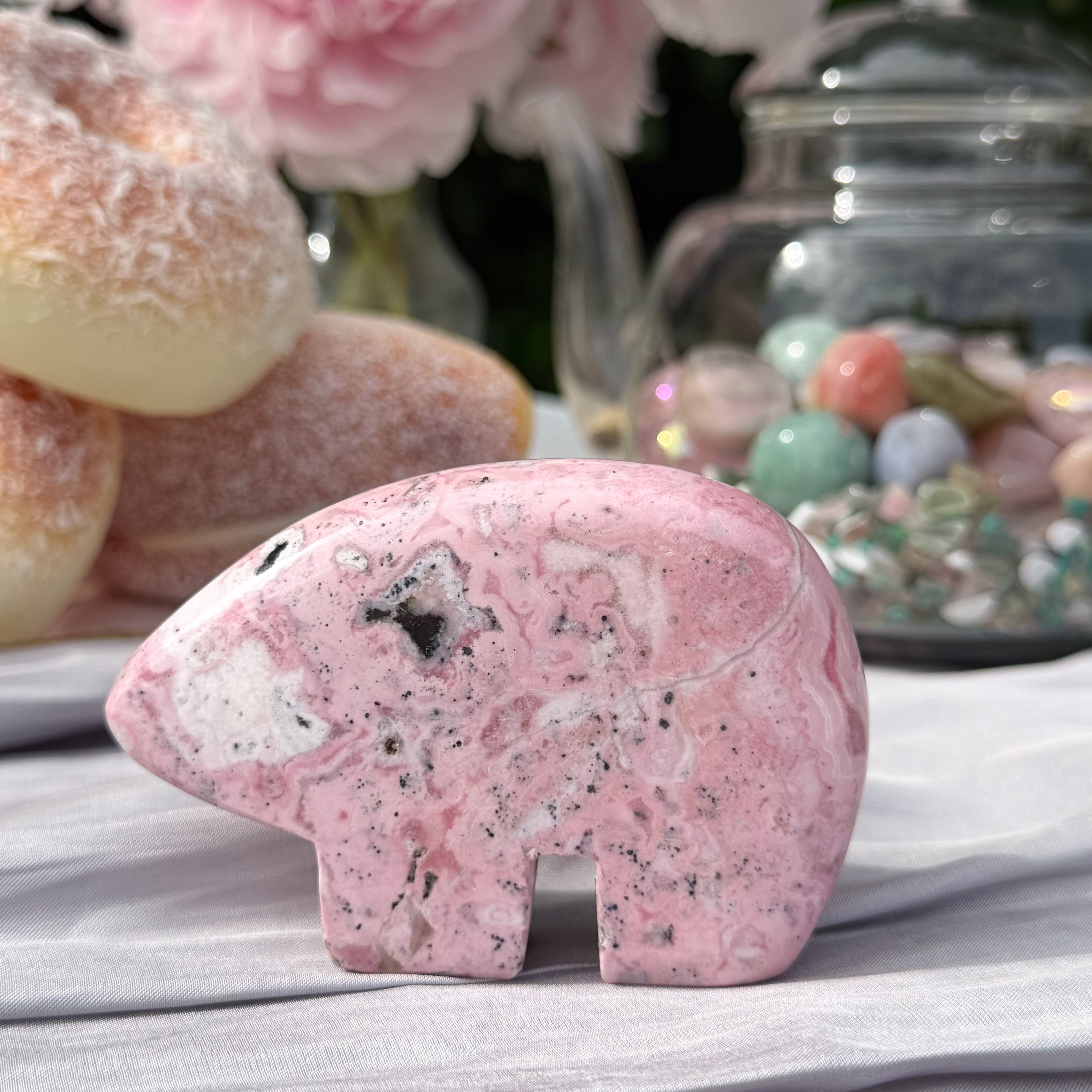 Rhodonite Bear (Choose Your Own)