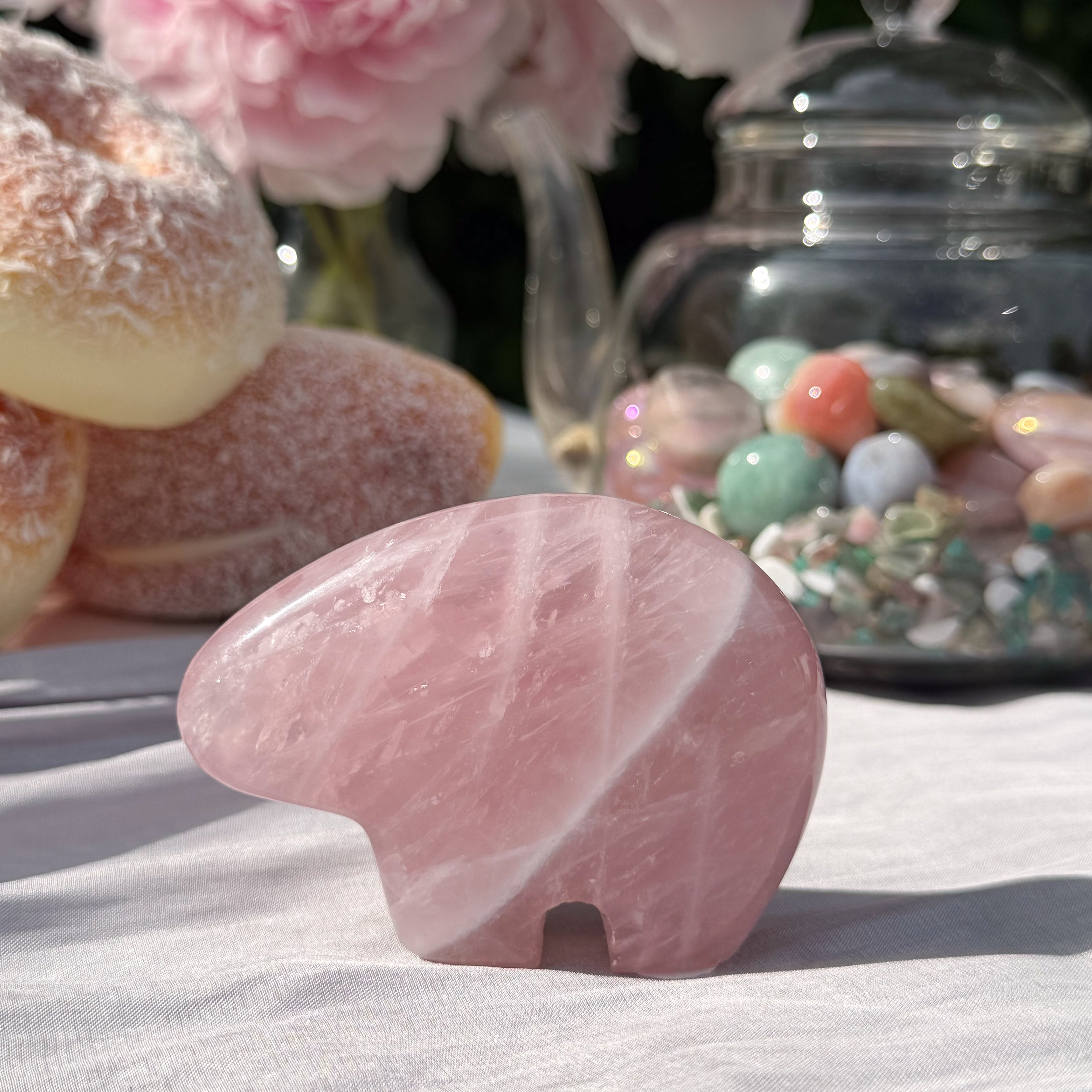 Rose Quartz Bear (Choose Your Own)