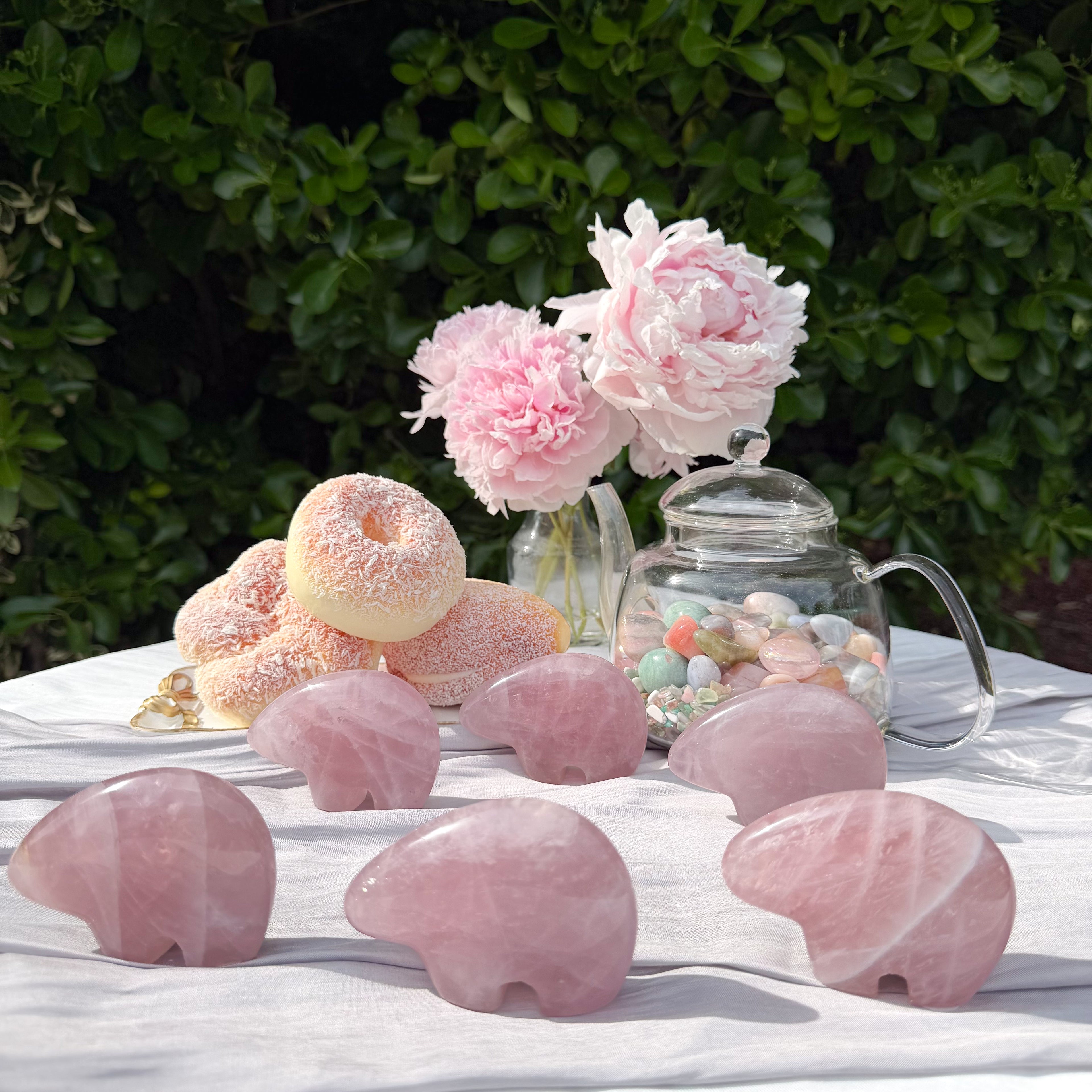 Rose Quartz Bear (Choose Your Own)