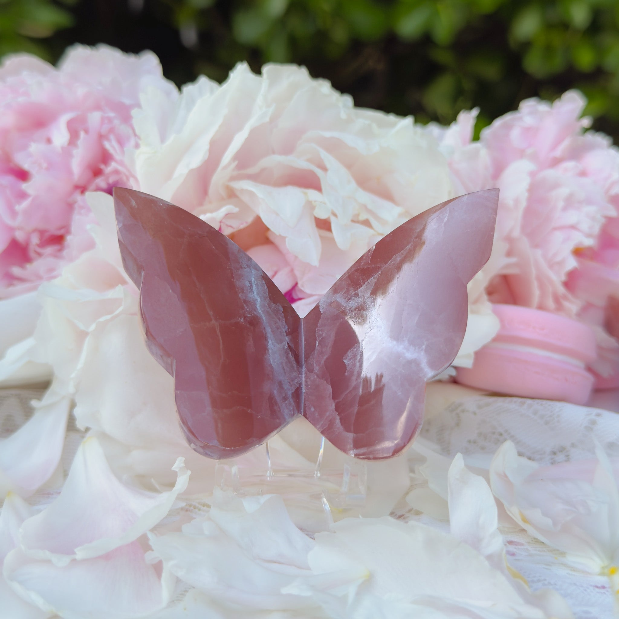 Rose Calcite Butterfly (Choose Your Own)