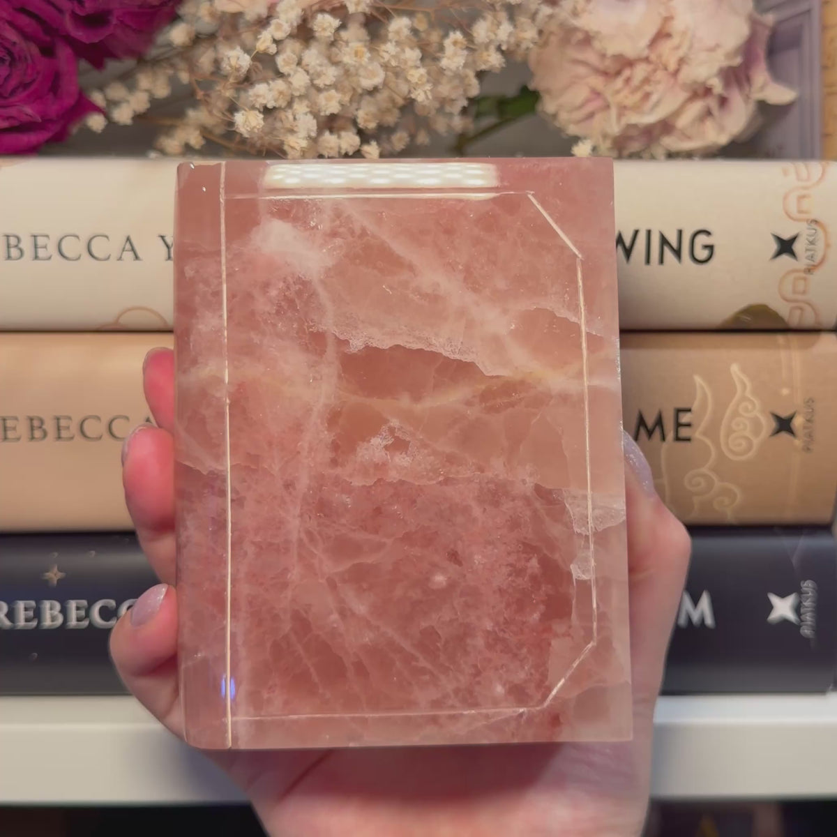 Calcite Book Carvings