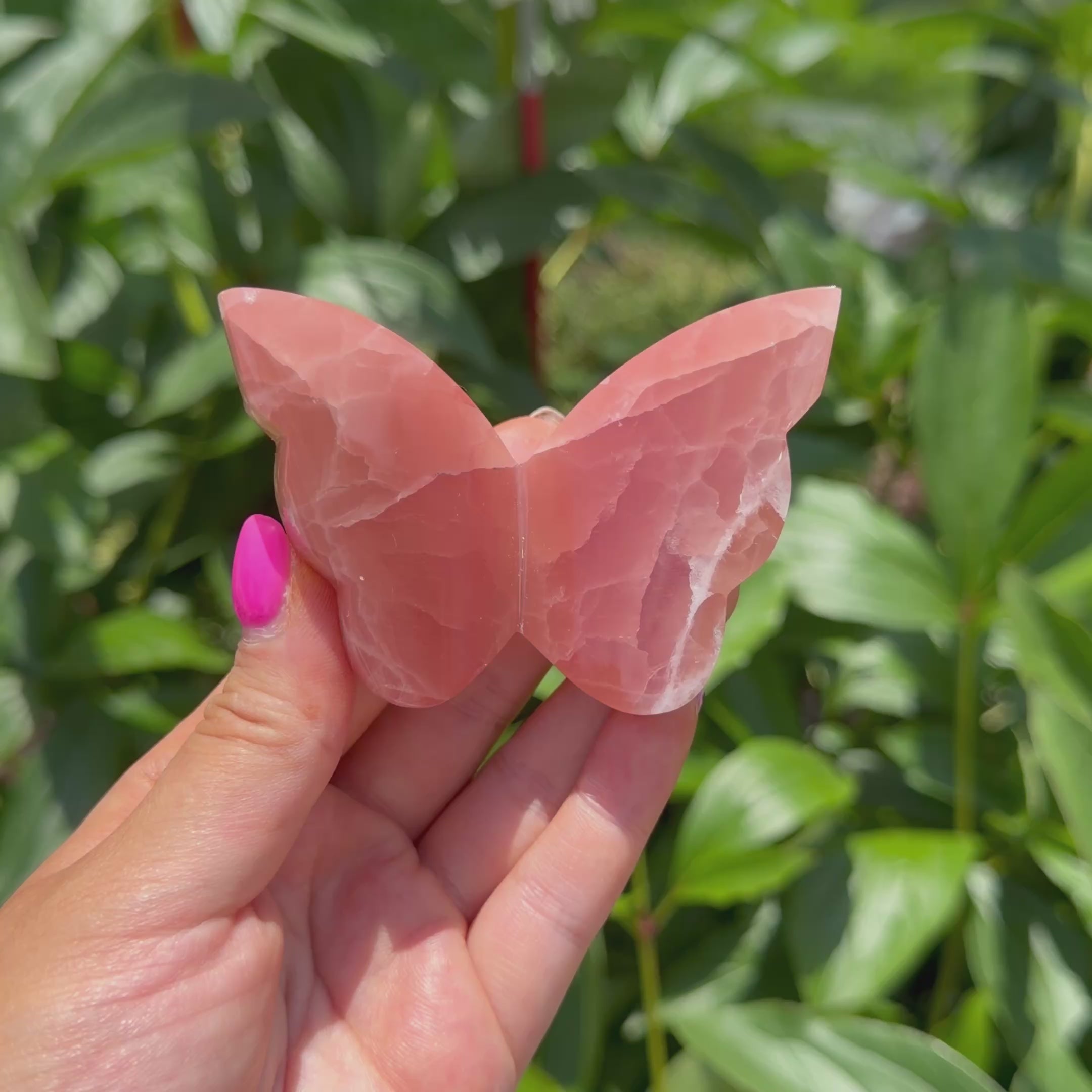 Rose Calcite Butterfly (Choose Your Own)