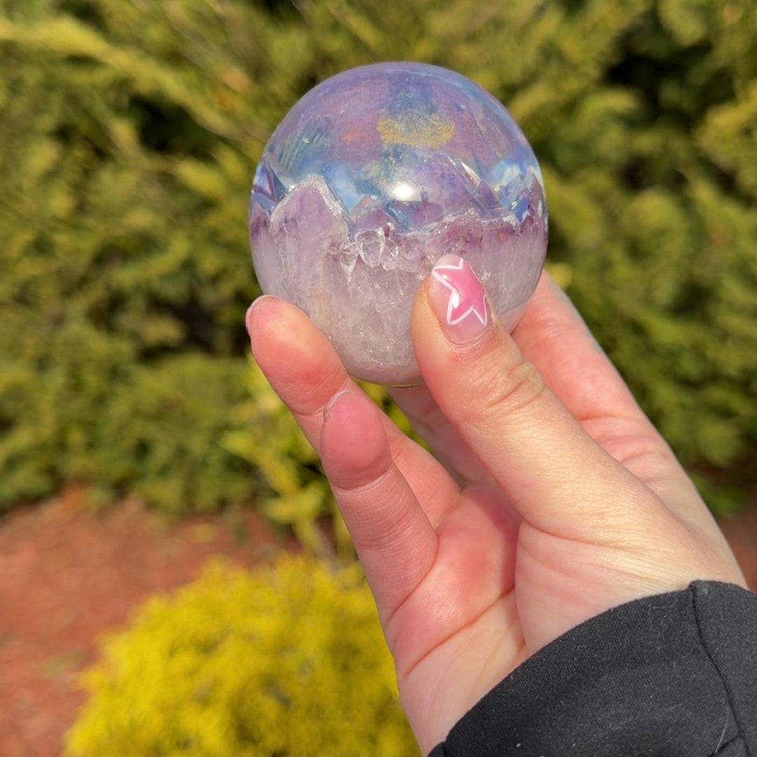 Aura Amethyst in Resin B (Medium)