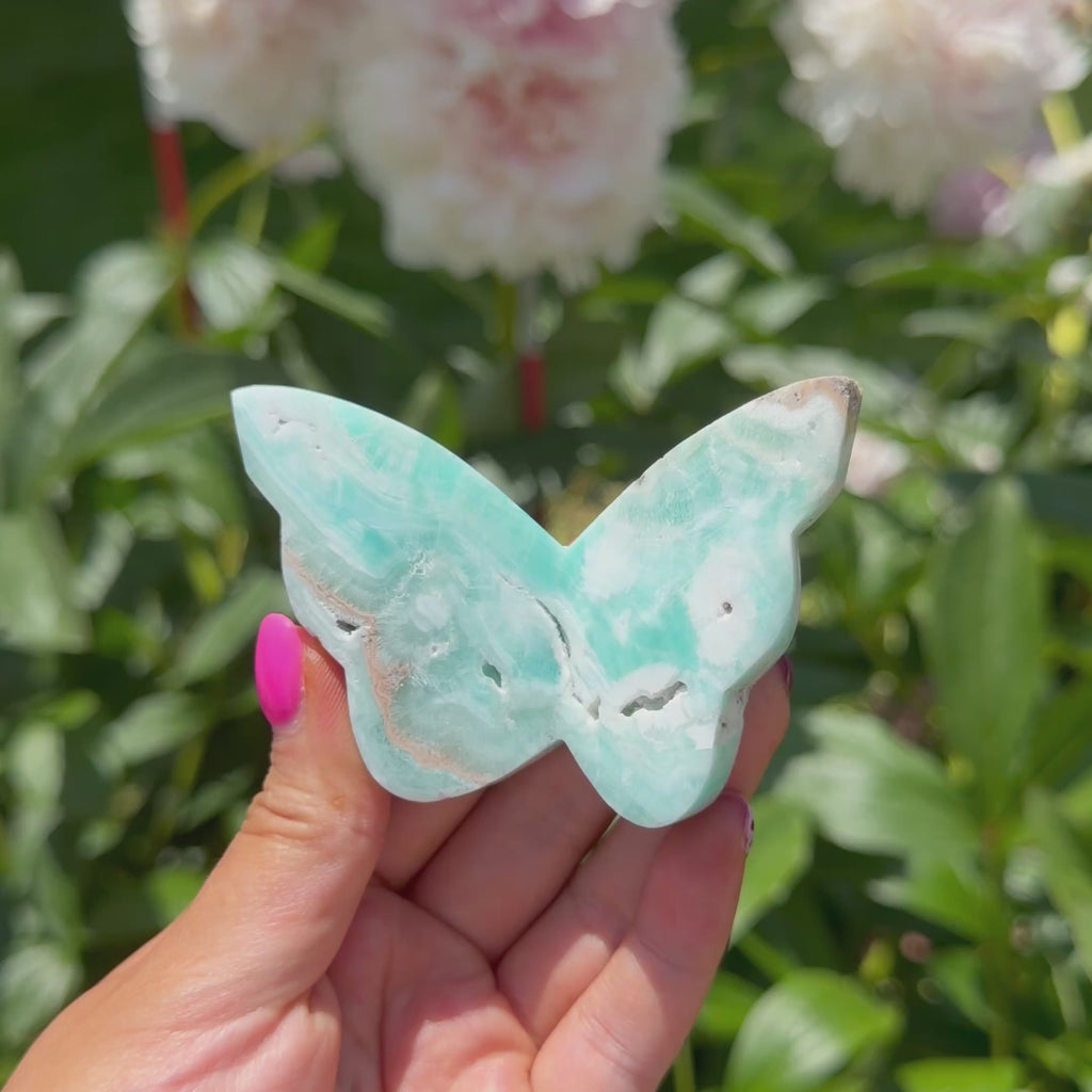 Blue Aragonite Butterfly (Choose Your Own)
