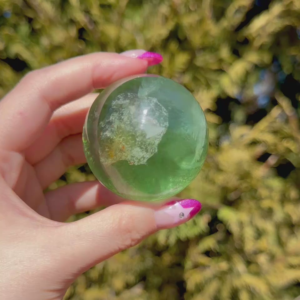 Green Fluorite Sphere B