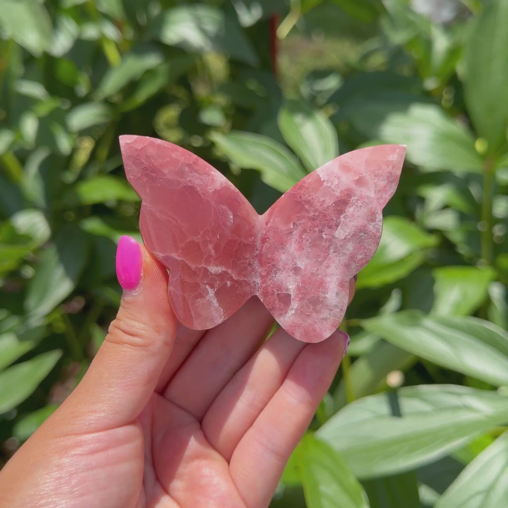 Rose Calcite Butterfly (Choose Your Own)