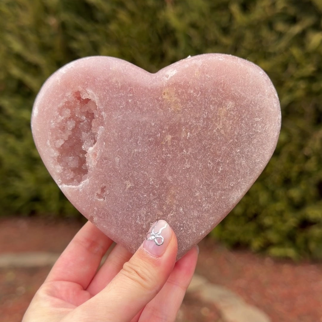 Pink Amethyst Heart A
