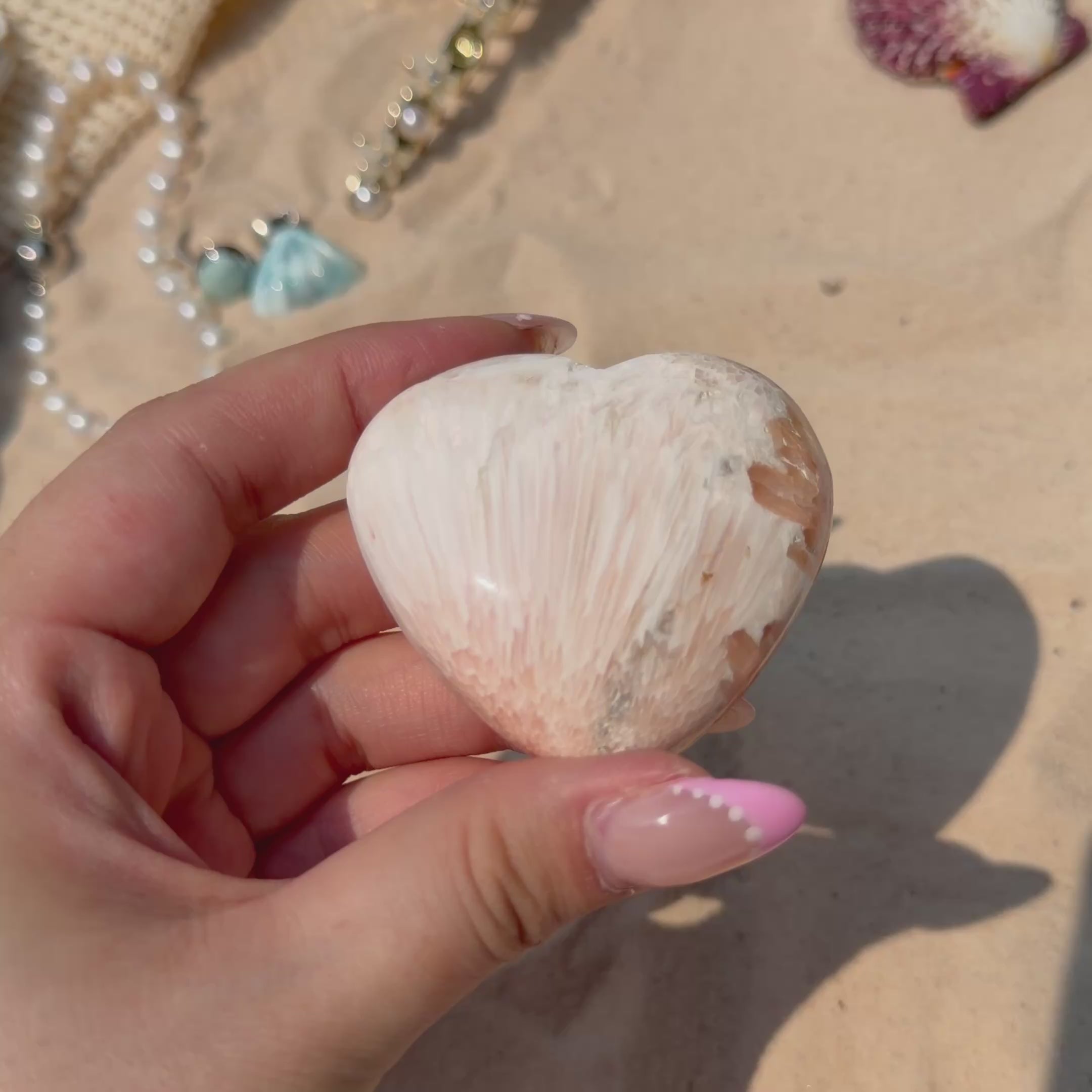 Scolecite Hearts (Choose Your Own)