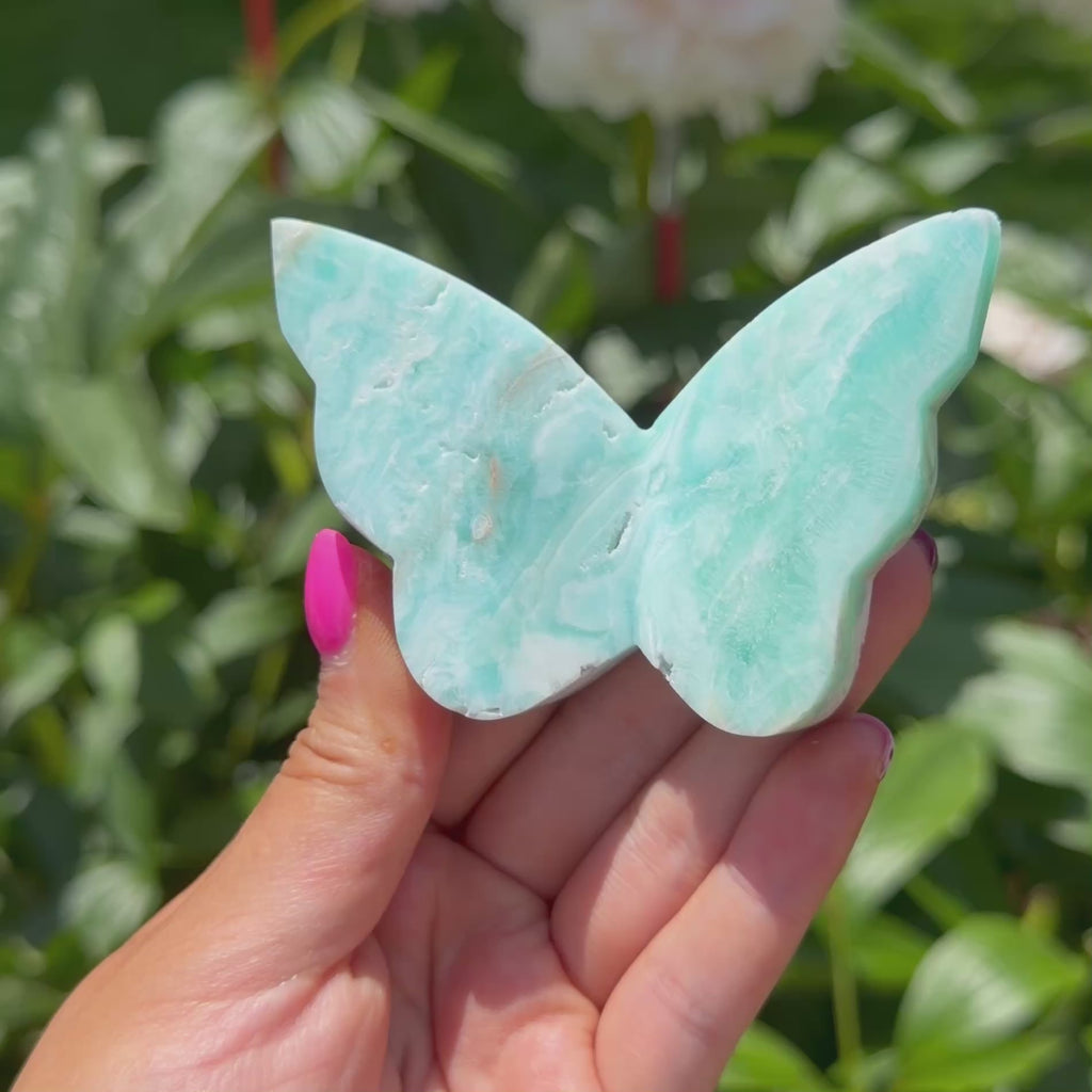 Blue Aragonite Butterfly (Choose Your Own)