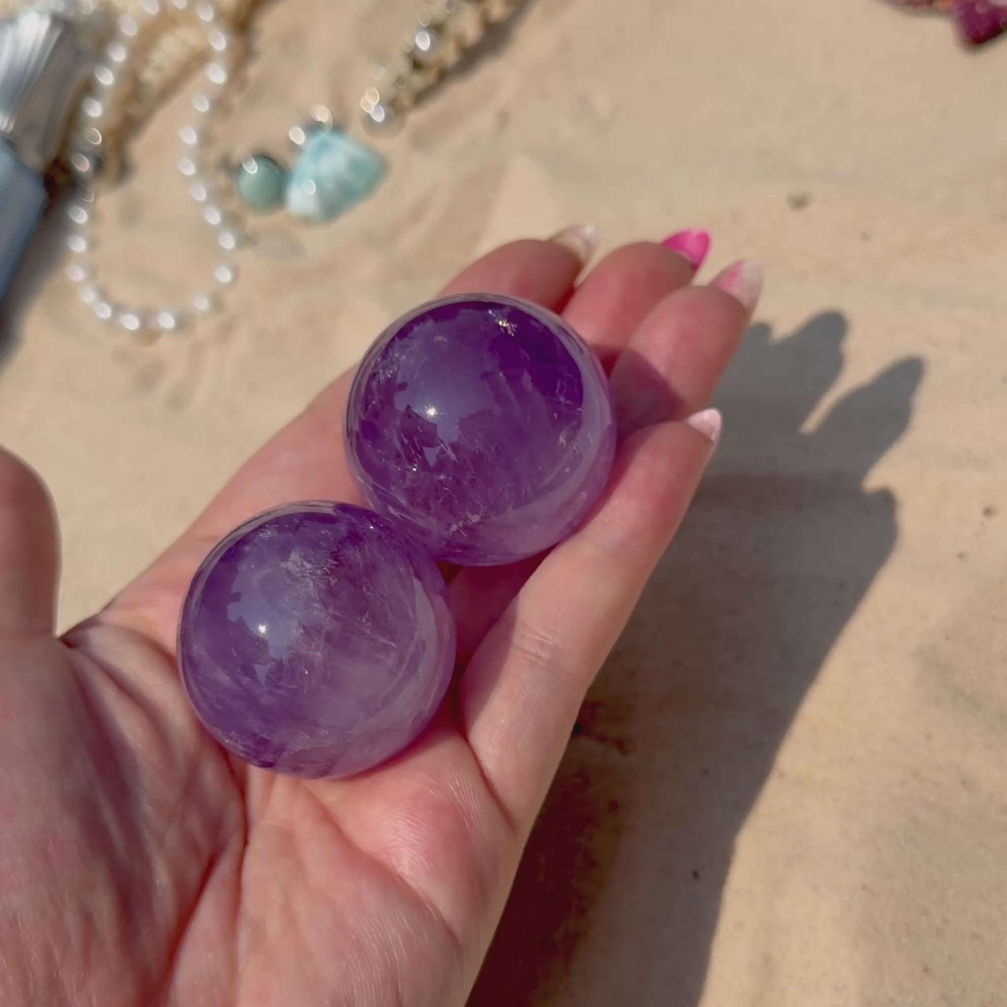 HQ Rainbow Amethyst Gusher/Sphere- (Choose Your Own)