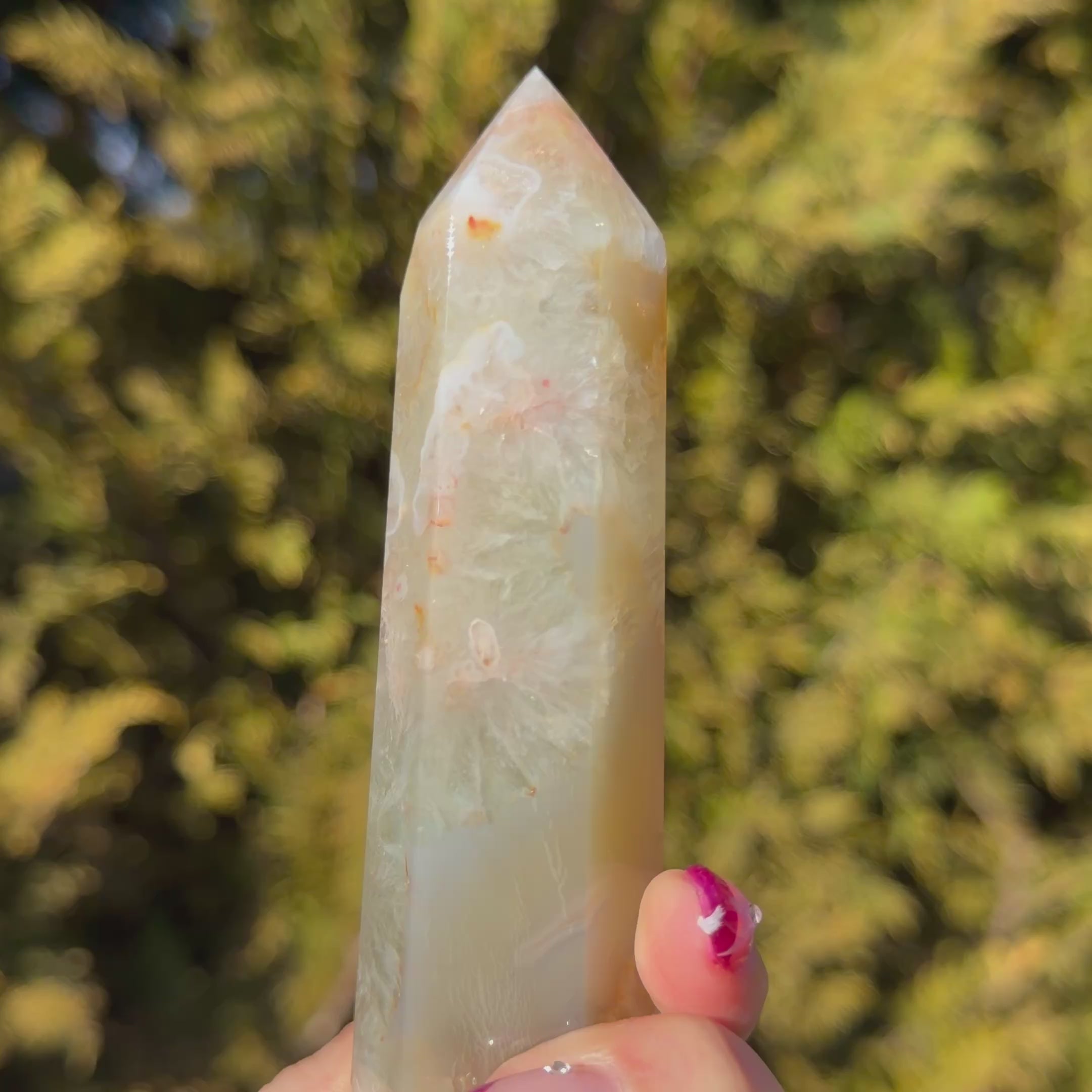 Green Flower Agate Tower B (muted)