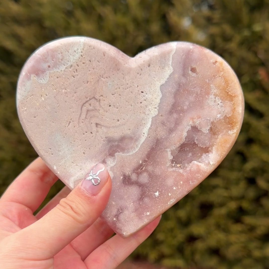Pink Amethyst Heart B