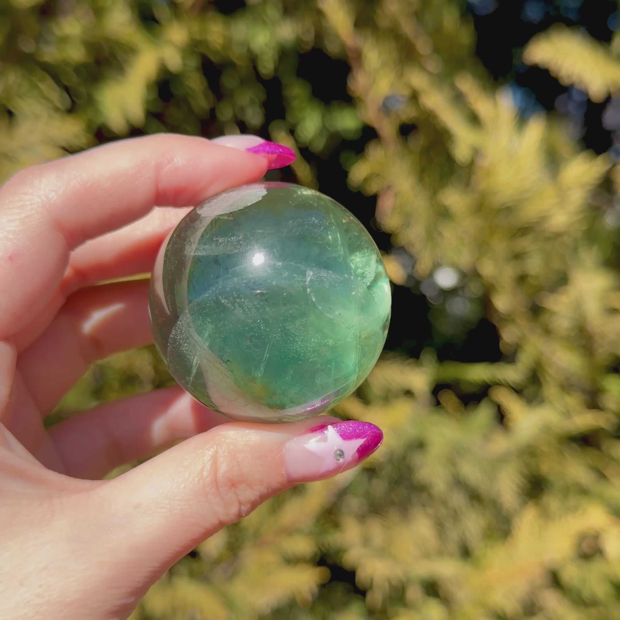 Green Fluorite Sphere C