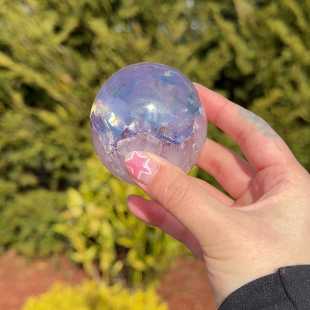 Aura Amethyst in Resin A (Small)